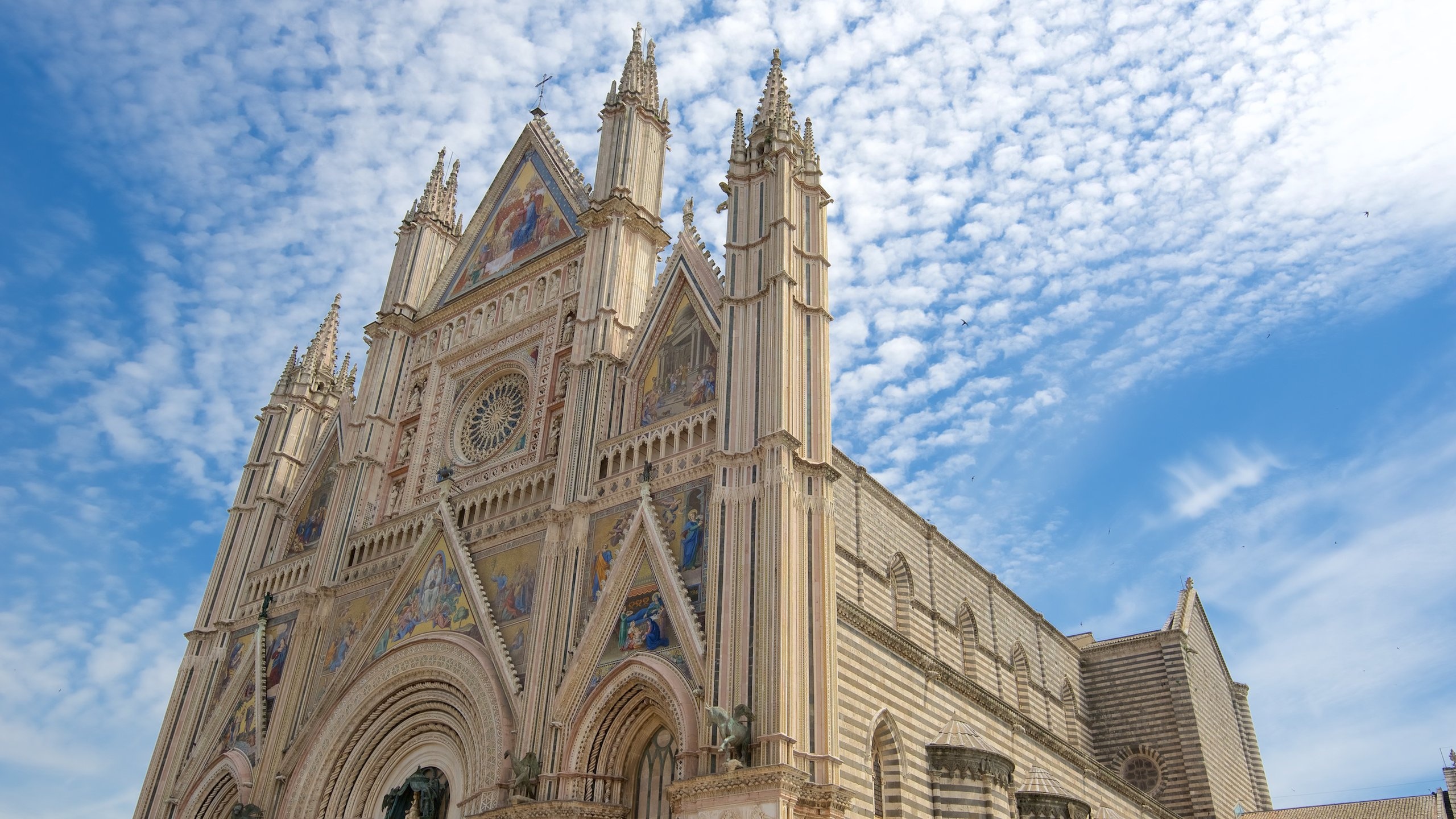 Orvieto, Travels, Duomo di Orvieto, Villen, 2560x1440 HD Desktop