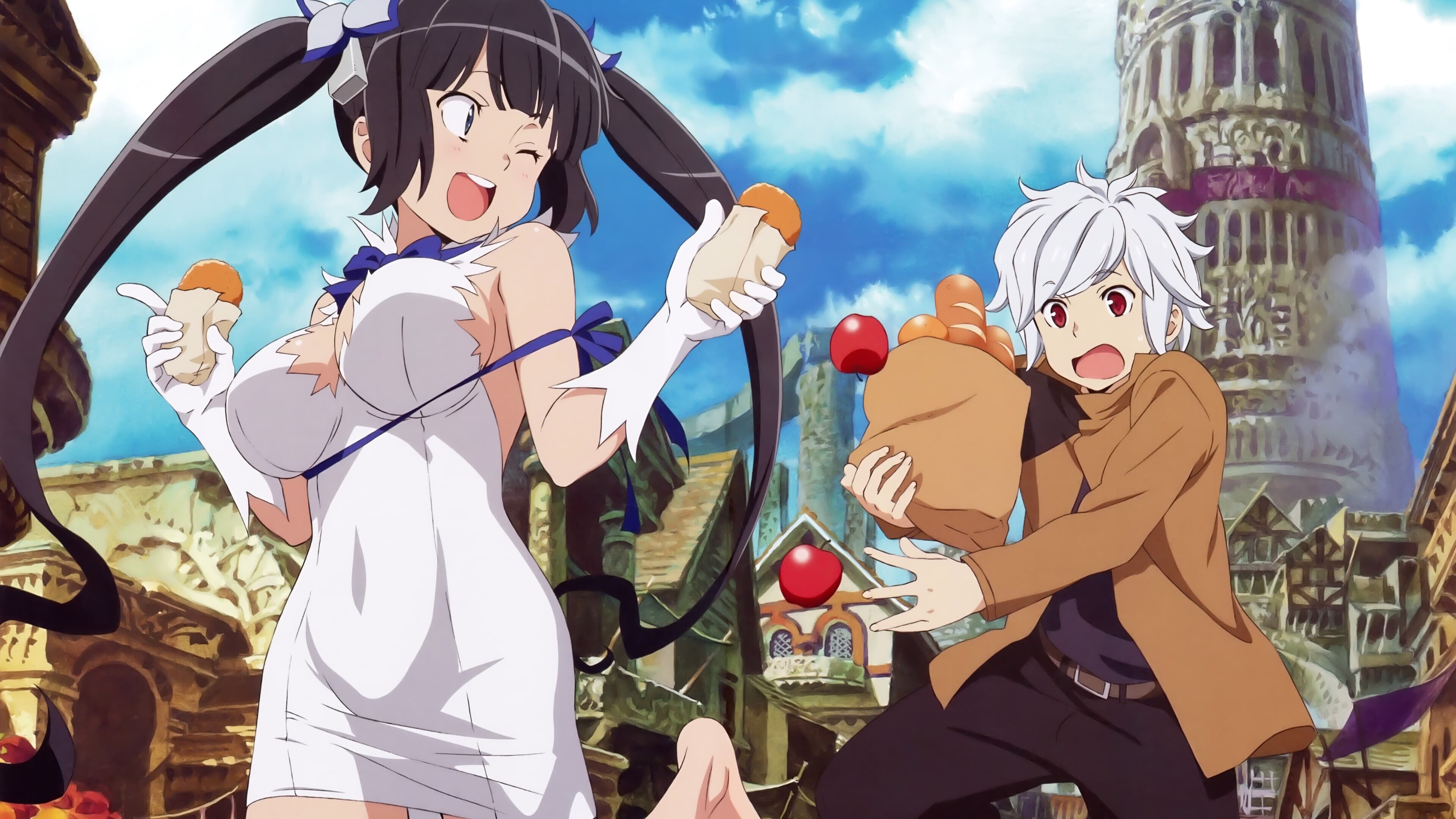 Is It Wrong to Try to Pick Up Girls in a Dungeon?: TV Series 2015, Adventure, Comedy, Drama, Fantasy. 3840x2160 4K Wallpaper.
