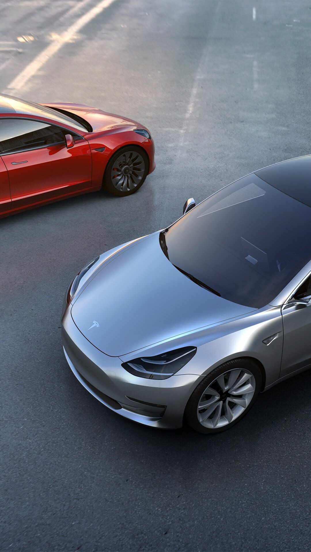 Tesla Model Y: The car shares an estimated 75 percent of its parts with the version 3. 1080x1920 Full HD Wallpaper.