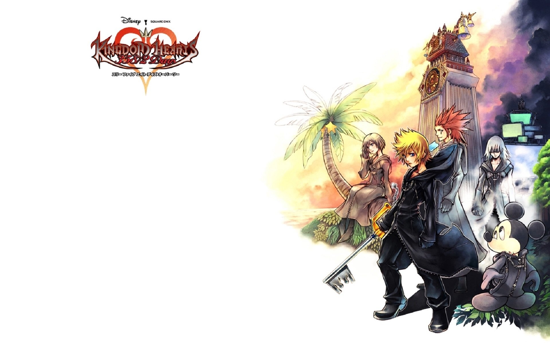 Kingdom Hearts 358/2 Days, Kingdom Hearts spin-off, Role-playing game, 1920x1200 HD Desktop