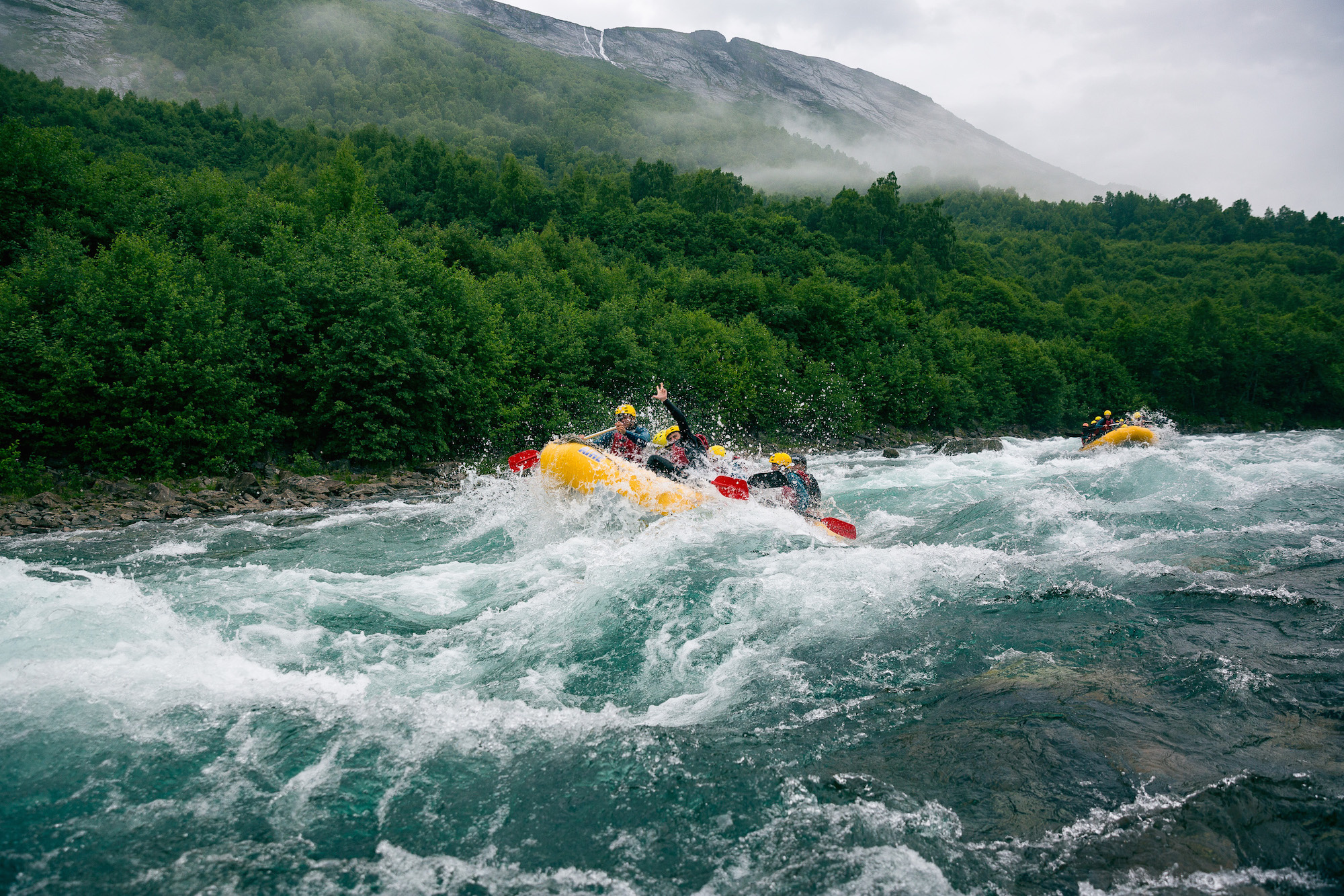 Rafting: Whitewater boating in Norway's Valldal, Extreme adventure sports discipline. 2000x1340 HD Wallpaper.