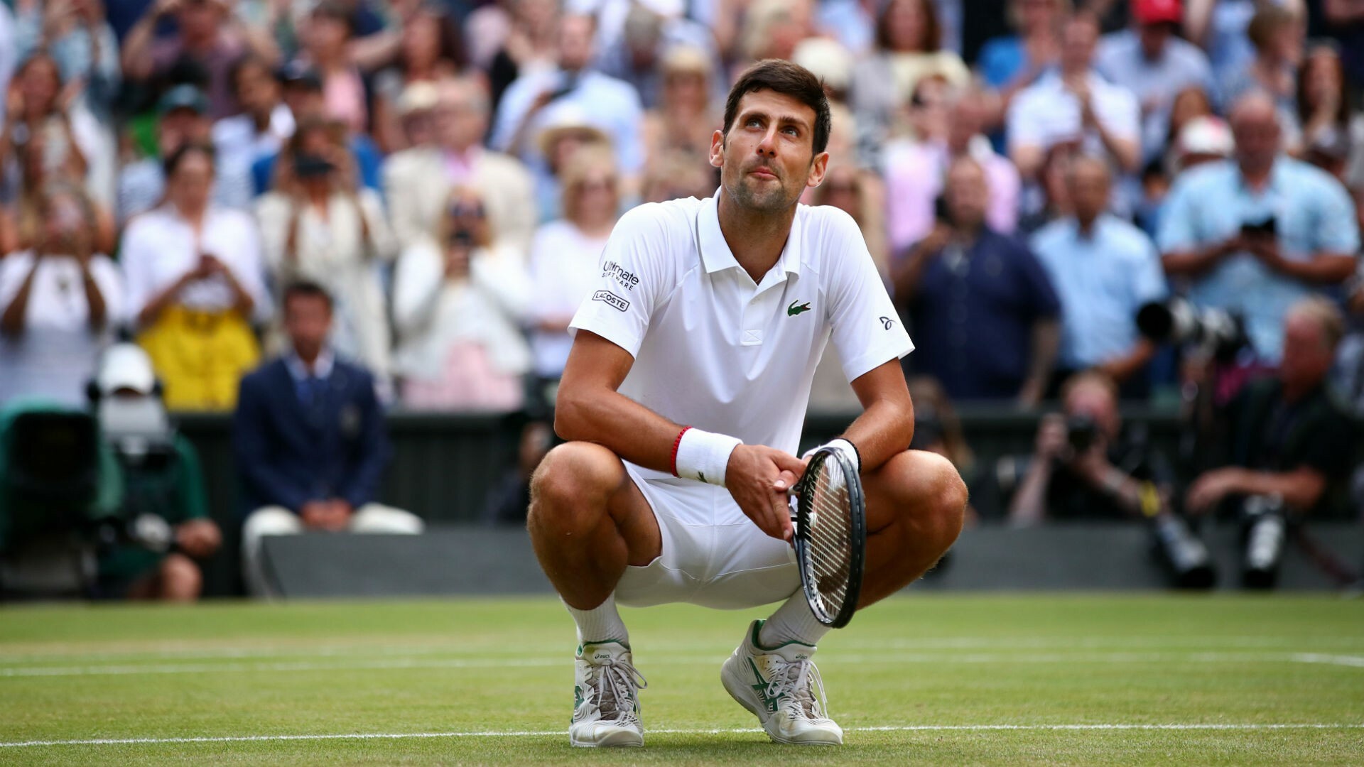Novak Djokovic: Wimbledon final, Popularly known as Nole and the Djoker, Tennis player. 1920x1080 Full HD Background.