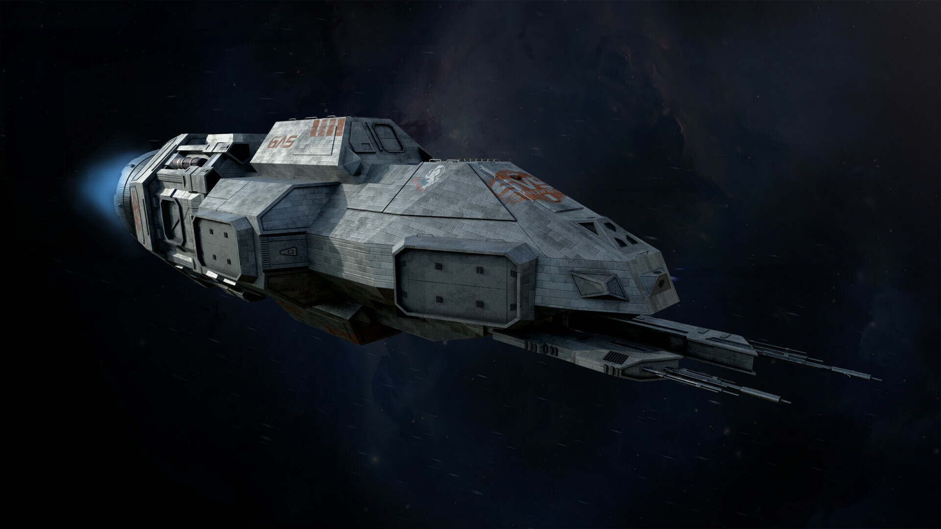 The Expanse: Rocinante, Roci, A Corvette-class light frigate with multiple roles. 1920x1080 Full HD Background.