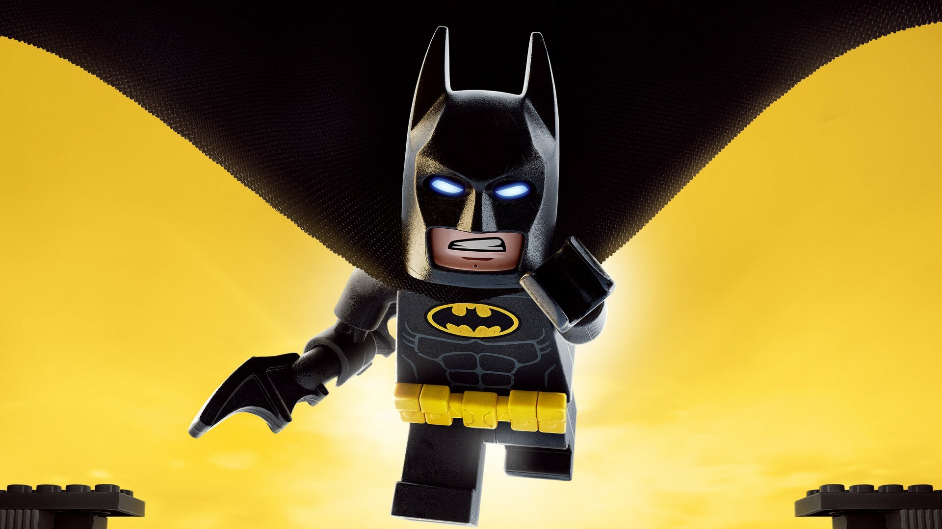 The Lego Movie: A 2017 computer-animated superhero comedy film, Batman. 1920x1080 Full HD Background.