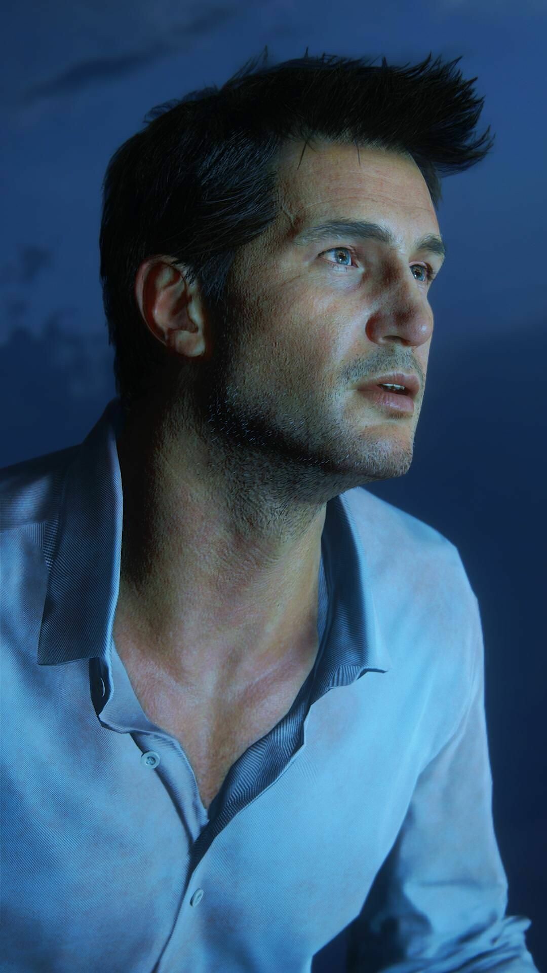 Uncharted: Drake Nathan, The main playable character and protagonist of the video game series. 1080x1920 Full HD Background.