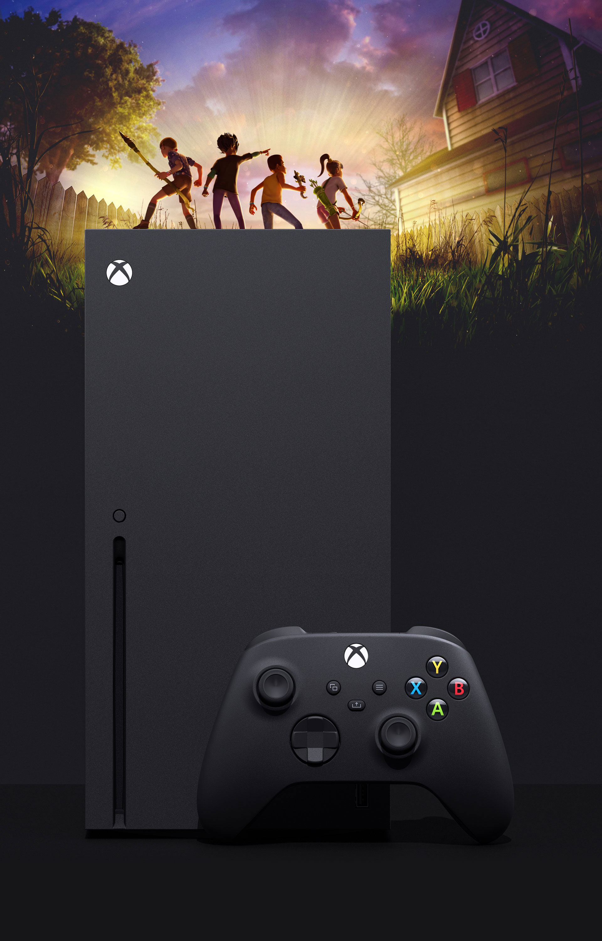 Xbox: Series X, Home video game console developed by Microsoft. 1920x3000 HD Background.