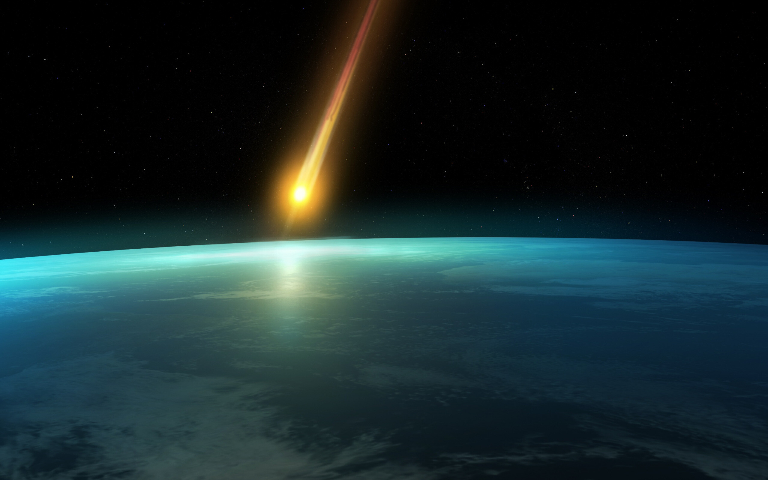 Asteroid, Space bodies, Meteorite wonders, Stratospheric encounter, 2560x1600 HD Desktop