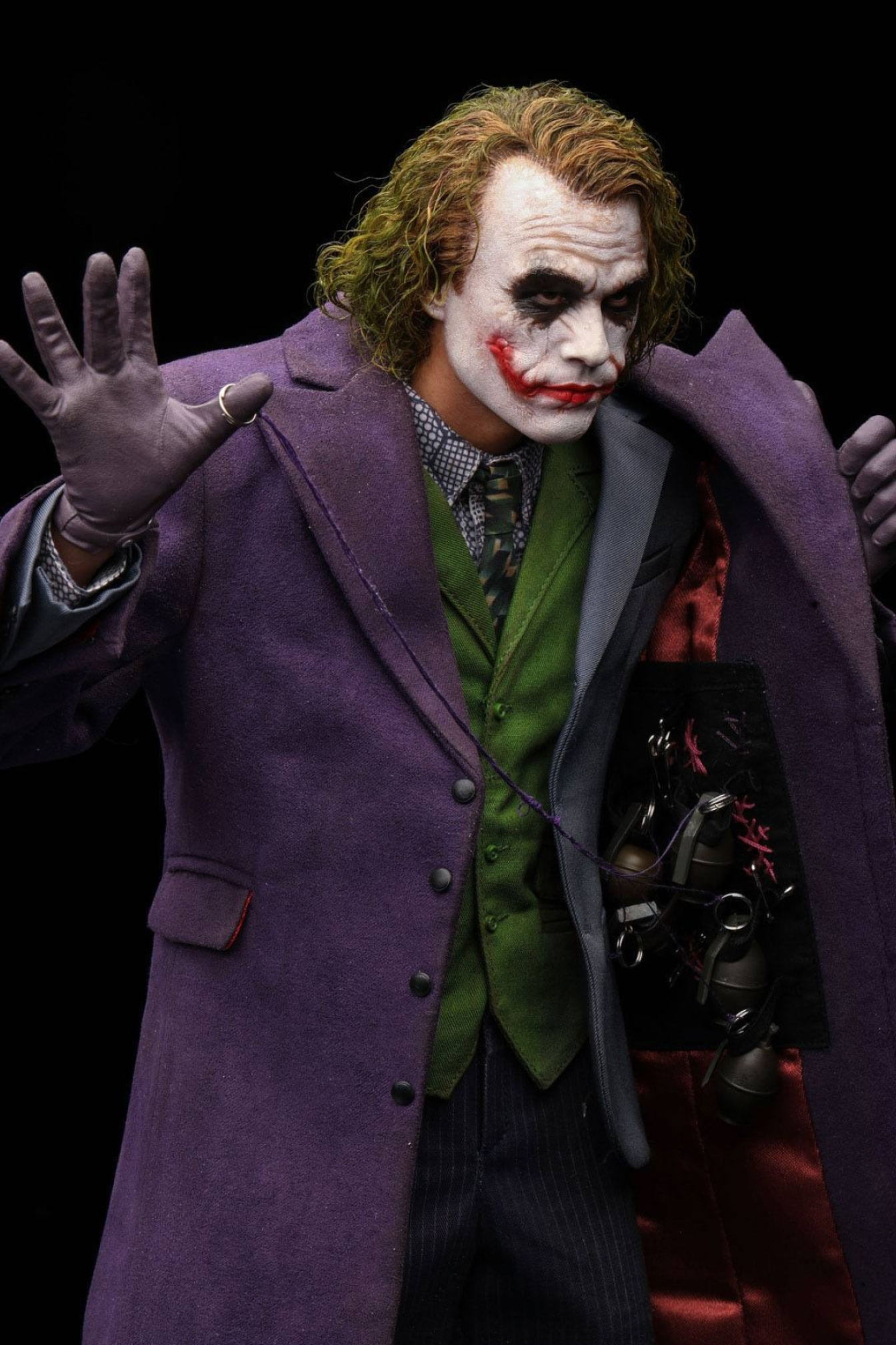 The Dark Knight statue, Heath Ledger, Joker, 1350x2020 HD Handy