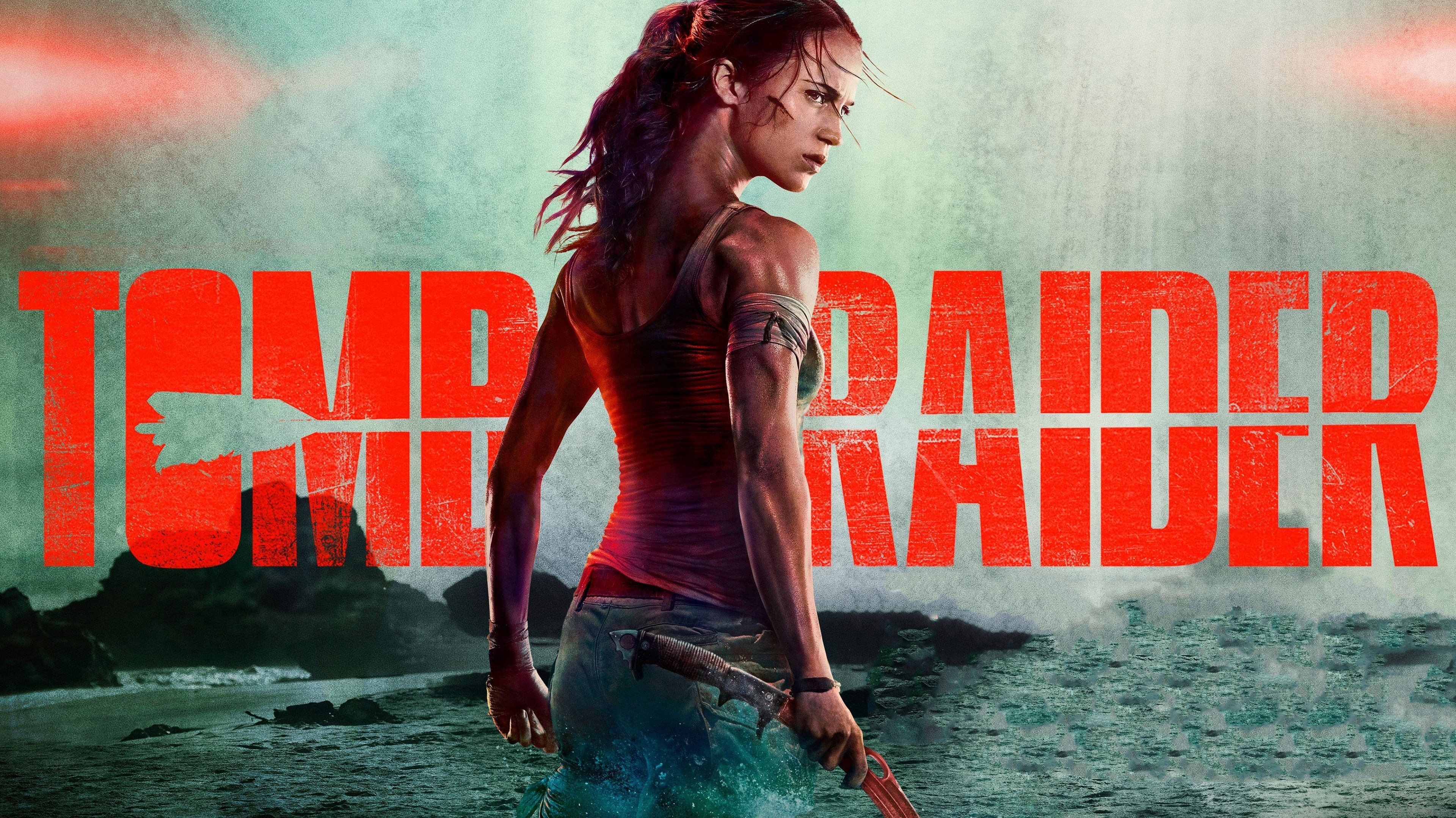 Lara Croft (Movie): A 2018 action-adventure film directed by Roar Uthaug, Poster. 3840x2160 4K Wallpaper.