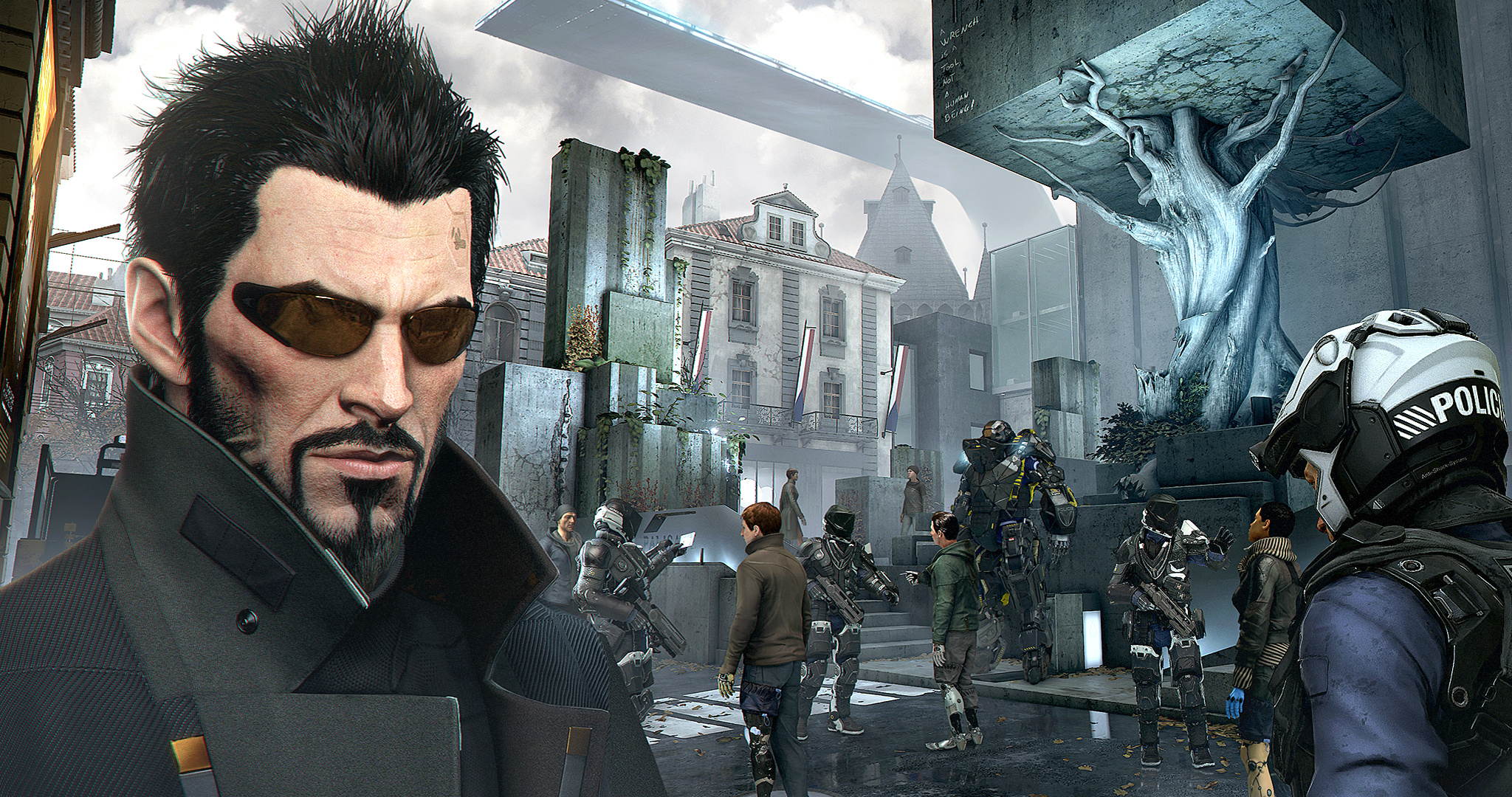 Deus Ex, Immersive gaming experience, Engaging gameplay, Complex storylines, 2050x1080 HD Desktop
