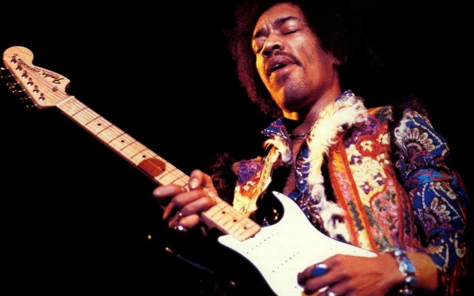 Jimi Hendrix, Vibrant wallpaper, Music legend, Celeb artist, 1920x1200 HD Desktop