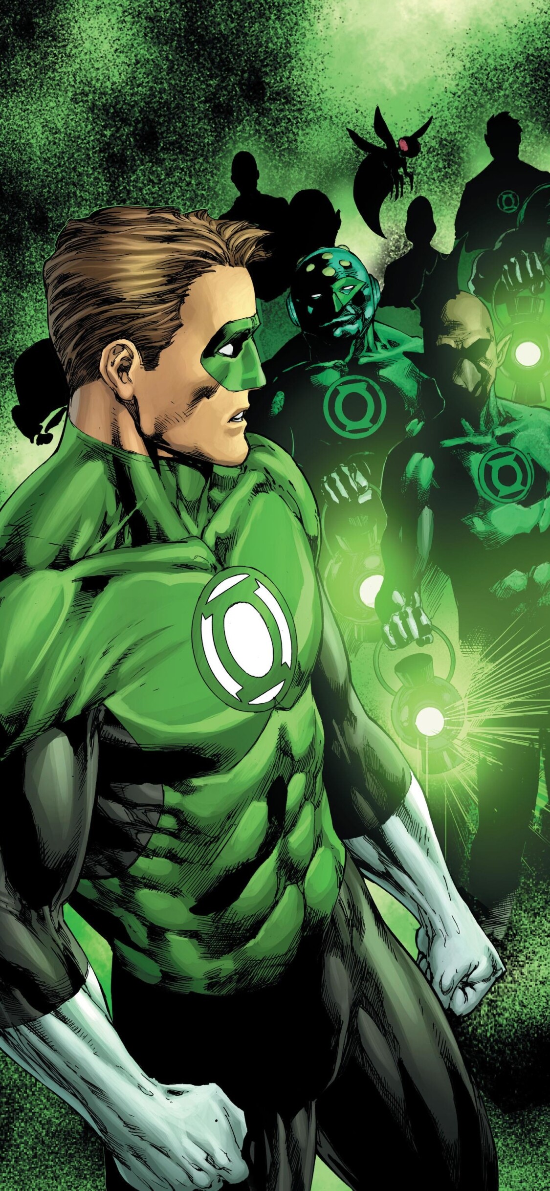 Green Lantern: Hal Jordan, A member of the Sinestro's Corps. 1130x2440 HD Background.