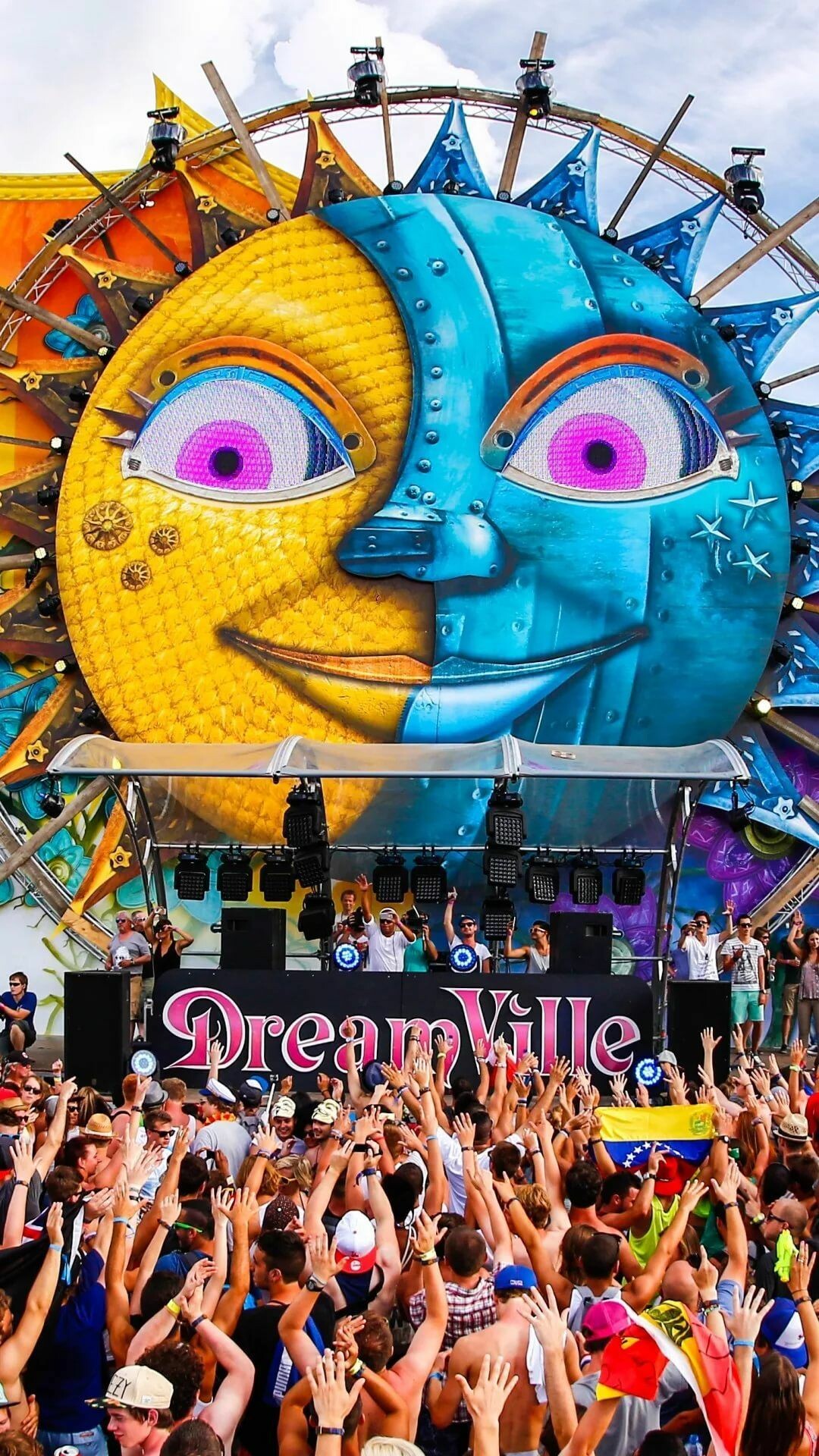Festival: Tomorrowland, One of the world's largest EDM music festival. 1080x1920 Full HD Wallpaper.
