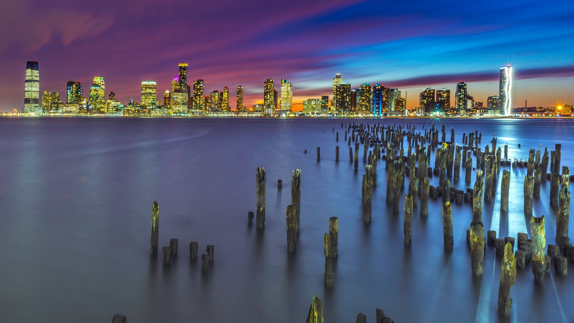 Jersey City, New York City wallpaper, Metropolitan skyline, 1920x1080 Full HD Desktop