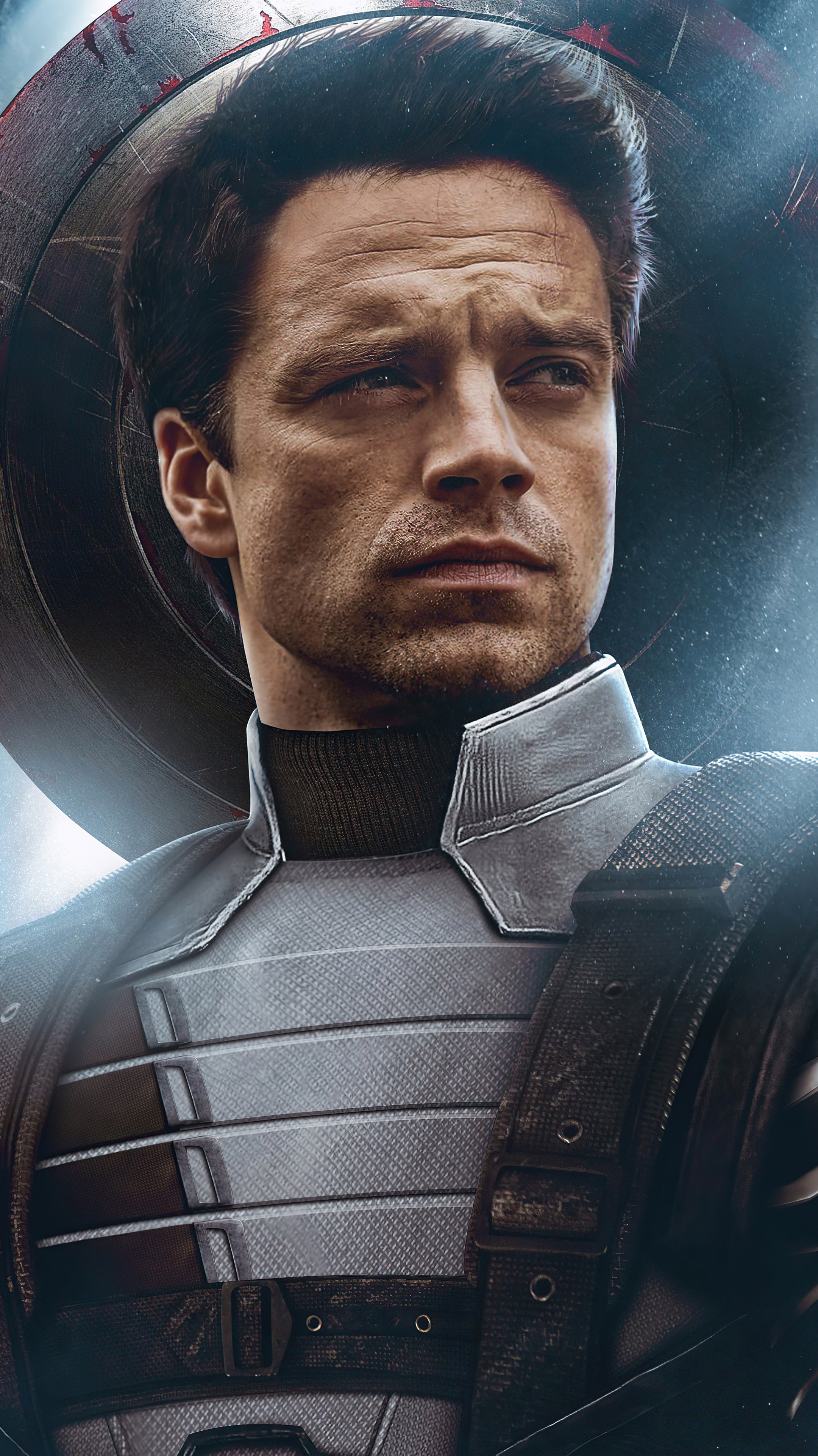 Sebastian Stan, White Wolf character, Falcon and the Winter Soldier, HD wallpapers, 2160x3840 4K Handy