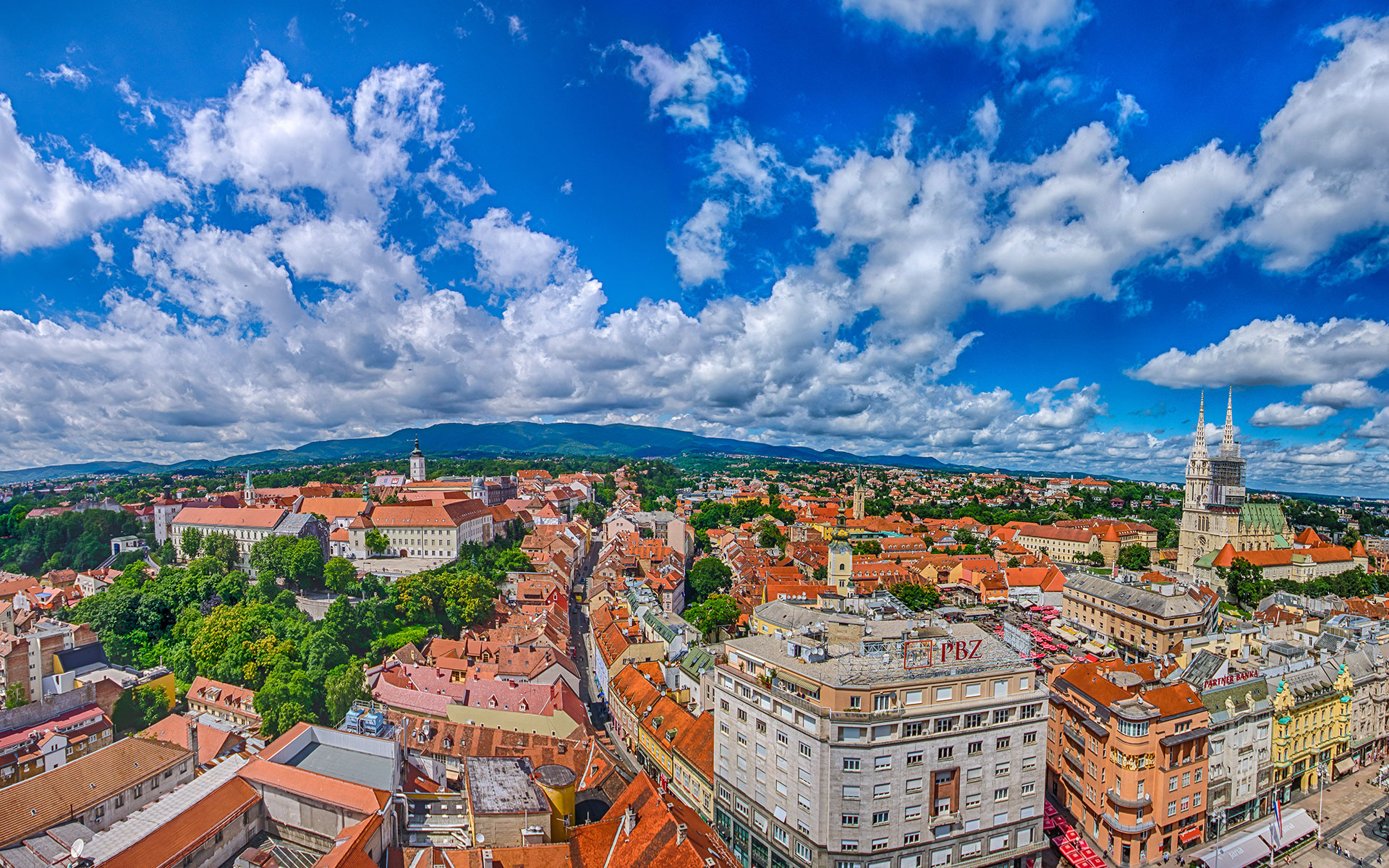 Unique panorama of Zagreb, Secret world discovery, Scenic viewpoint, Unforgettable experience, 1920x1200 HD Desktop