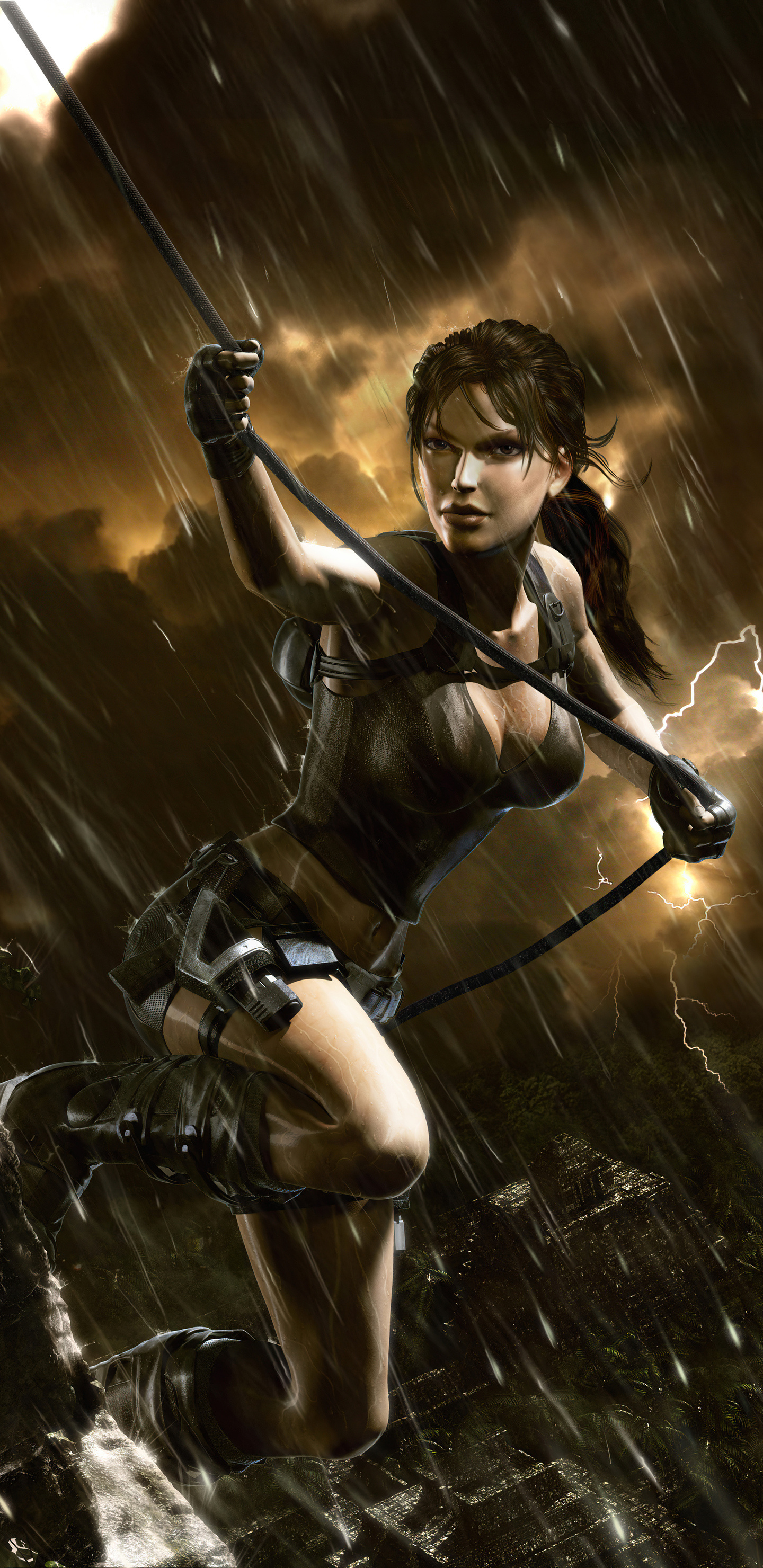 Tomb Raider: Underworld, Stunning smartphone wallpapers, Immersive gameplay images, Striking visuals, 1440x2960 HD Phone