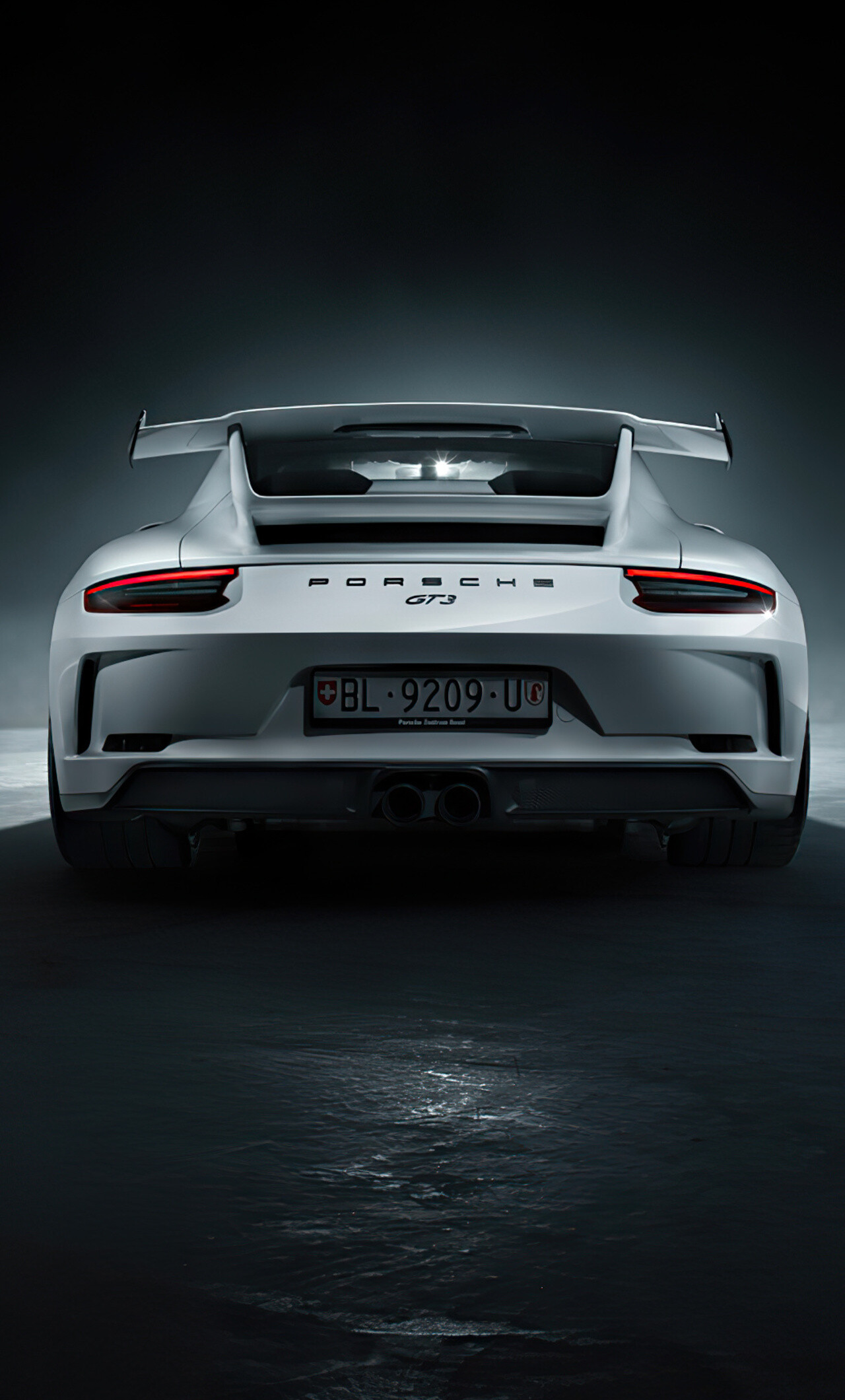 Rear view, Porsche 911 GT3 RS, HD wallpapers, iPhone 6, 1280x2120 HD Phone
