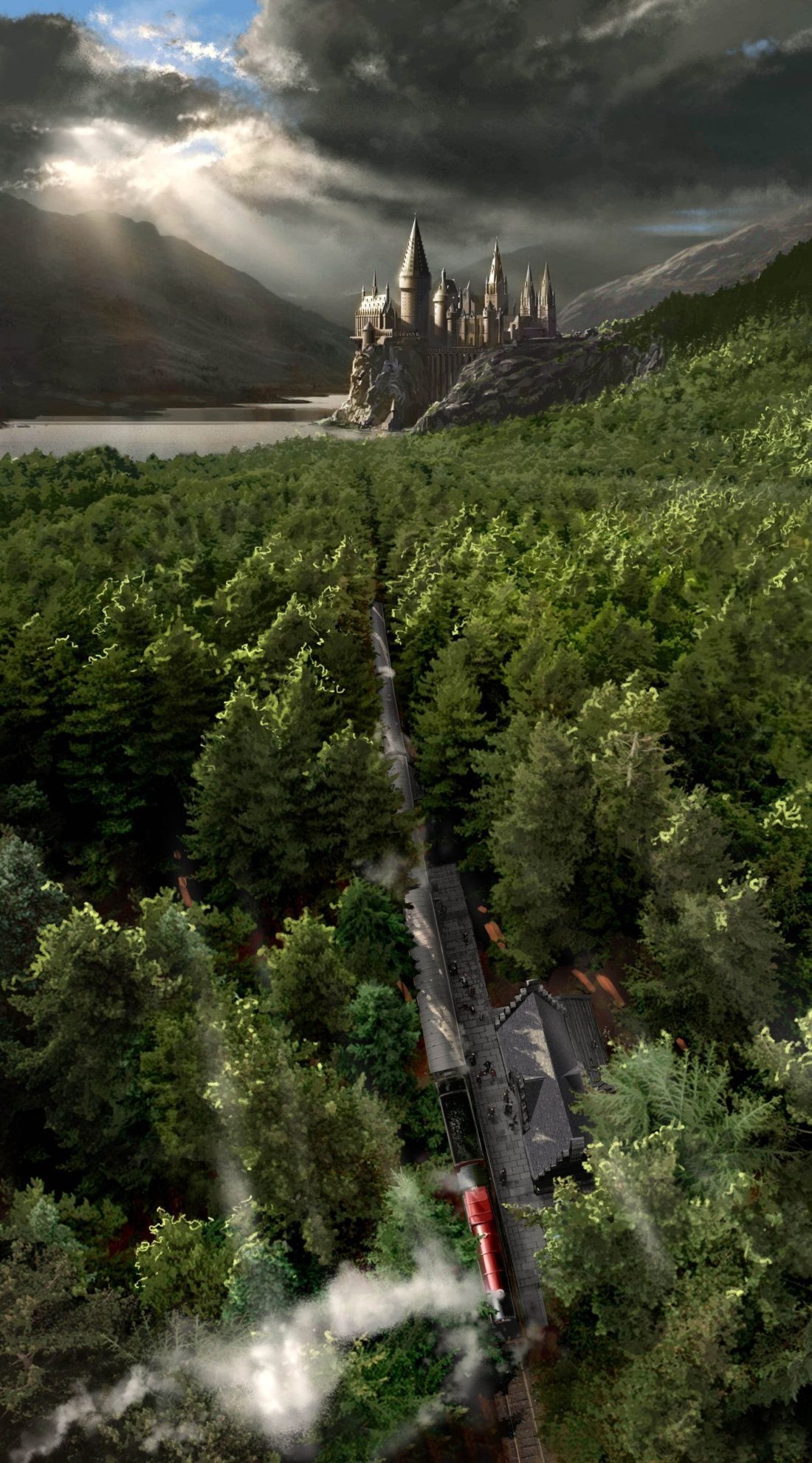 Hogwarts, iPhone wallpapers, Magical school, Backgrounds for mobile, 1100x1990 HD Phone