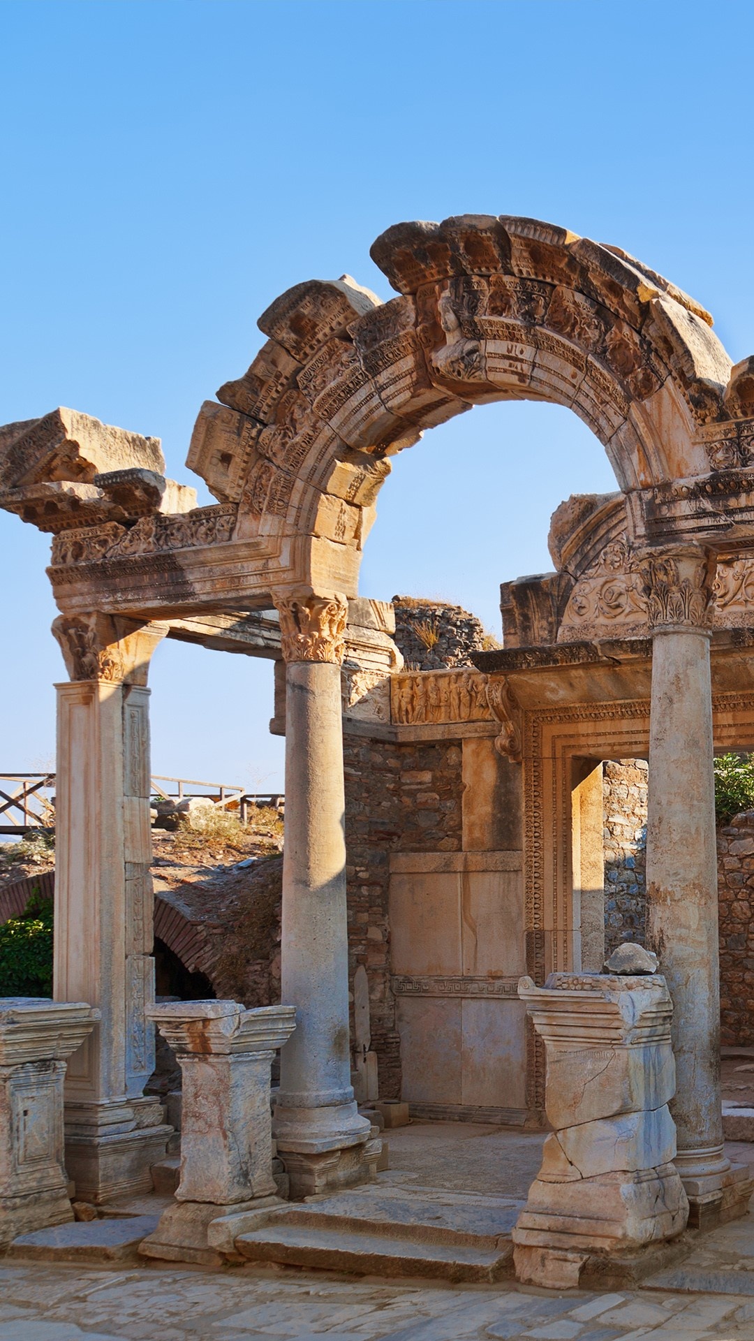 Ancient ruins, Ephesus Kuadas Turkey, Windows 10 spotlight, Travels, 1080x1920 Full HD Phone