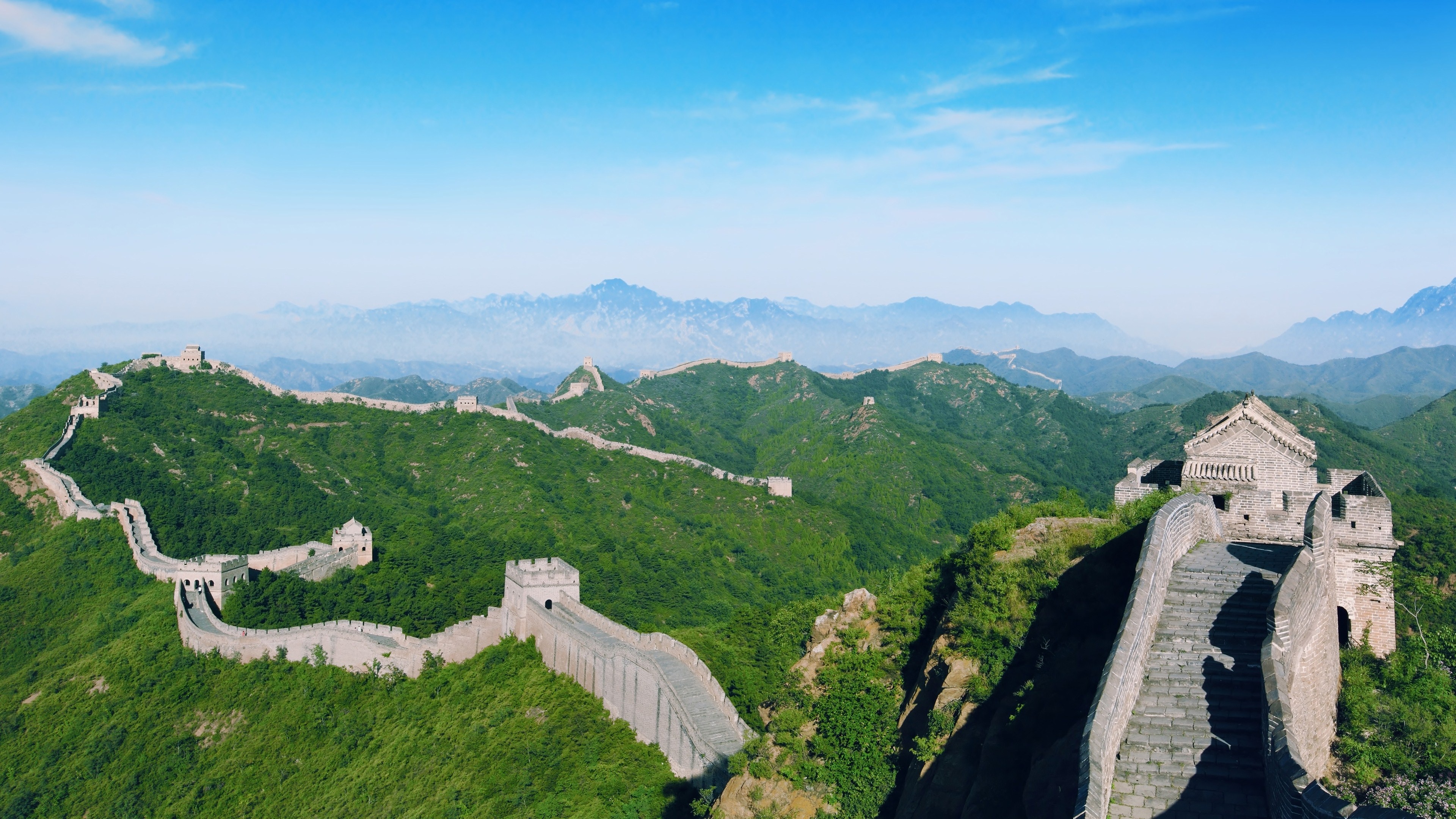 Great Wall of China, UNESCO World Heritage Site, Iconic landmark, Historical fortification, 3840x2160 4K Desktop