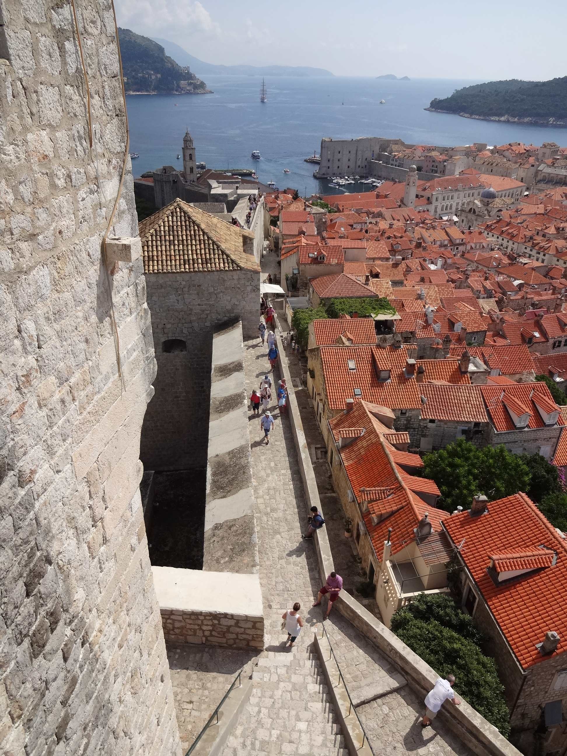 Dubrovnik view from fort Bokar, Fort Lovrijenac, 1950x2600 HD Handy