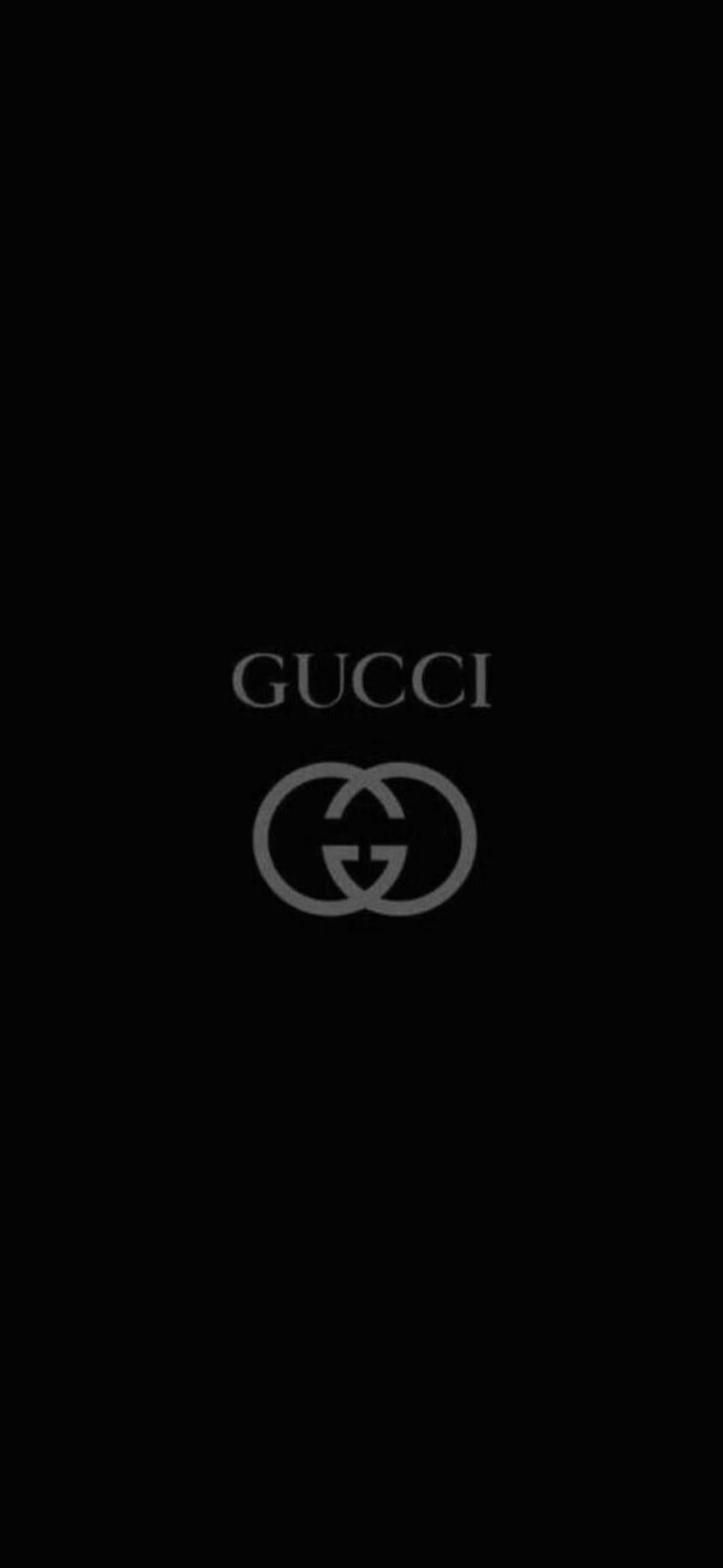 Black Gucci wallpaper, Elegant design, Fashion statement, Stylish background, 1080x2340 HD Phone