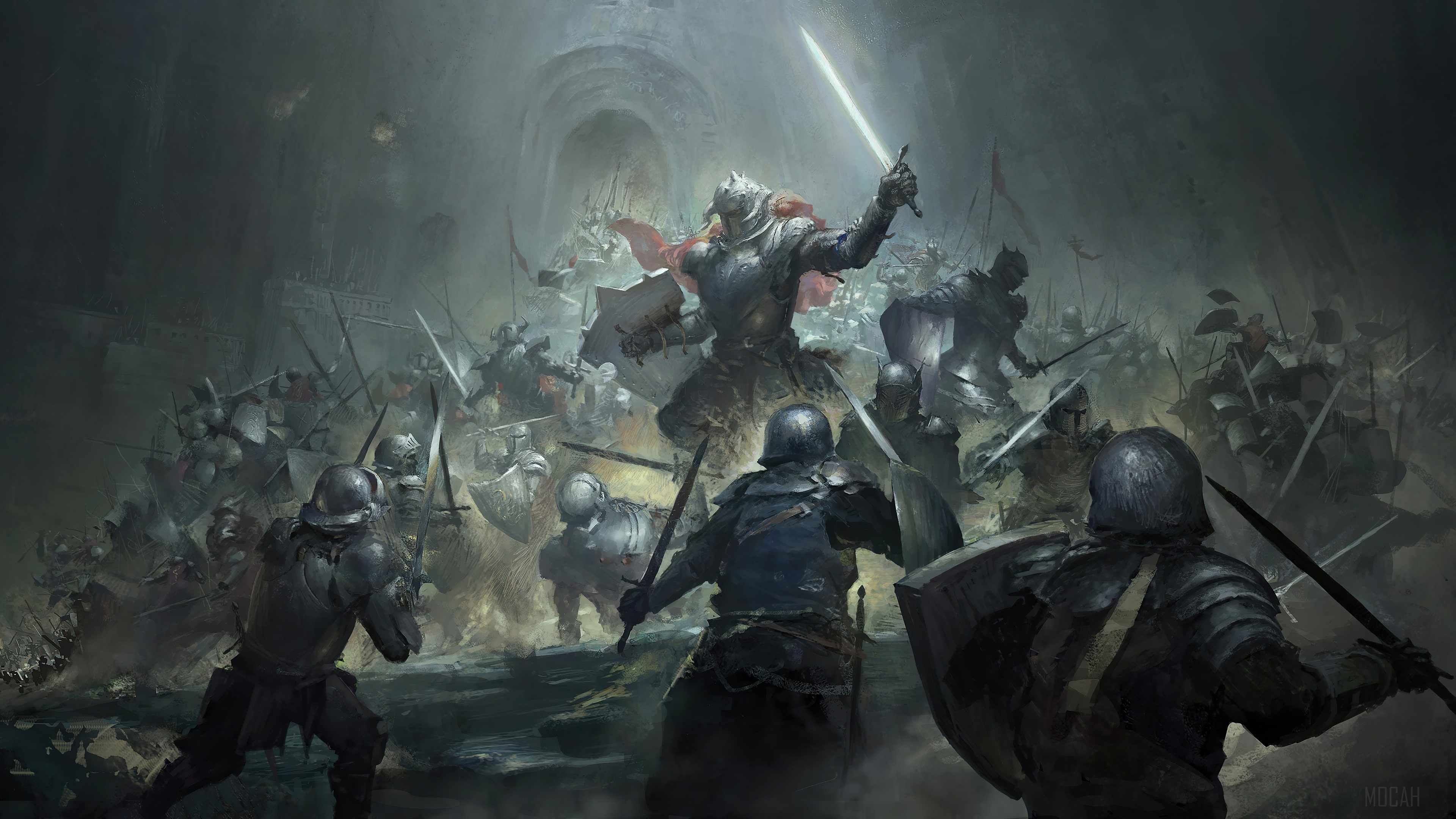 Battle, High Fantasy Wallpaper, 3840x2160 4K Desktop