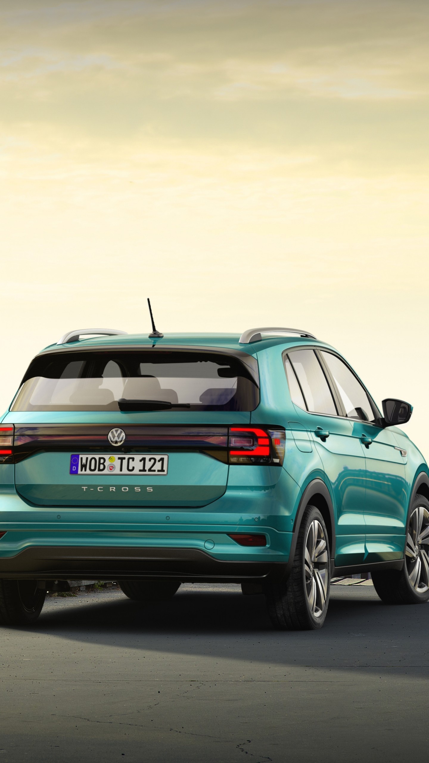 Volkswagen T-Cross, SUV model, 2019 release, 4K resolution wallpapers, 1440x2560 HD Phone