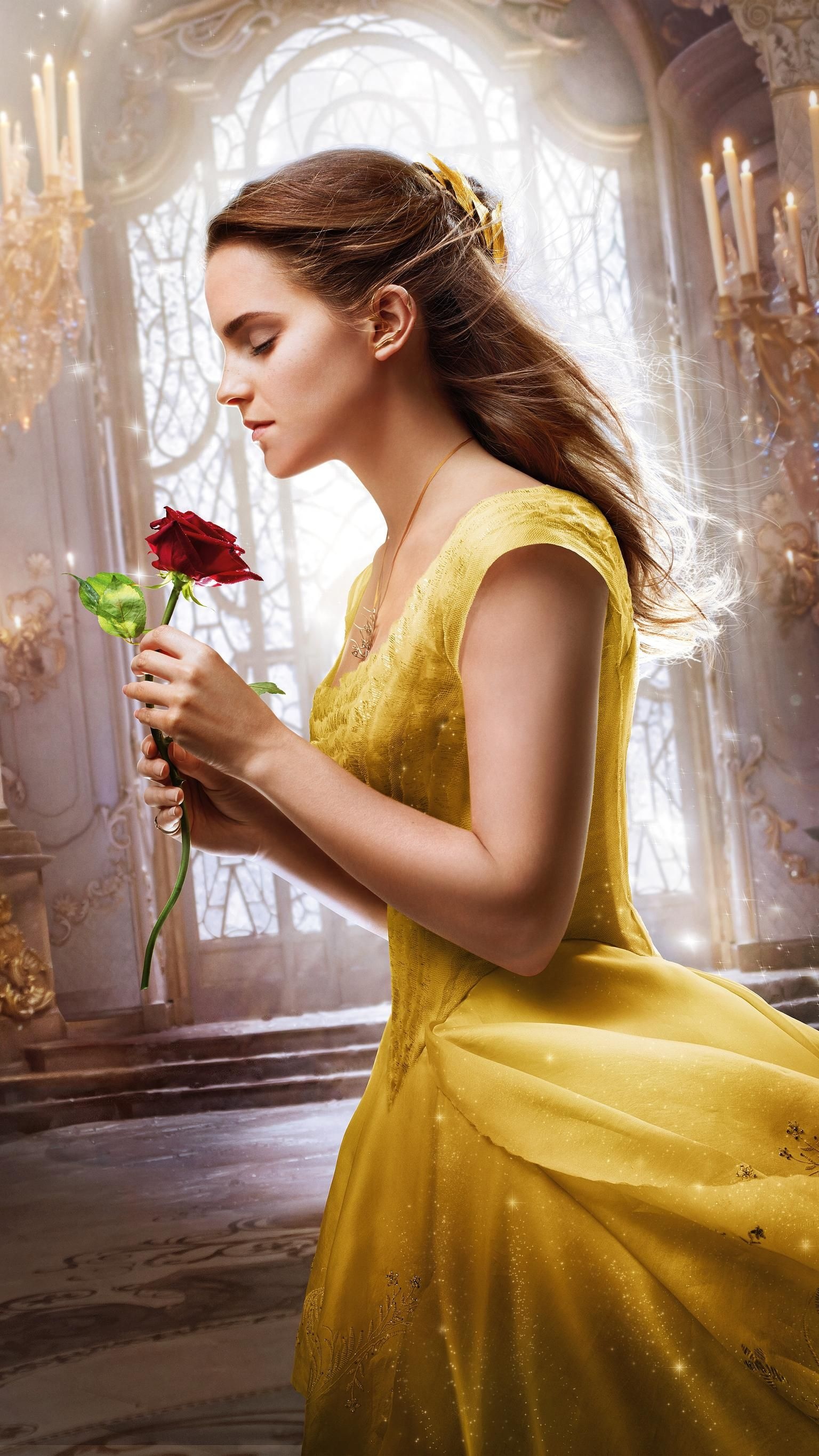 Beauty and the Beast movie, Phone wallpaper, Emma Watson as Belle, Movie mania, 1540x2740 HD Phone