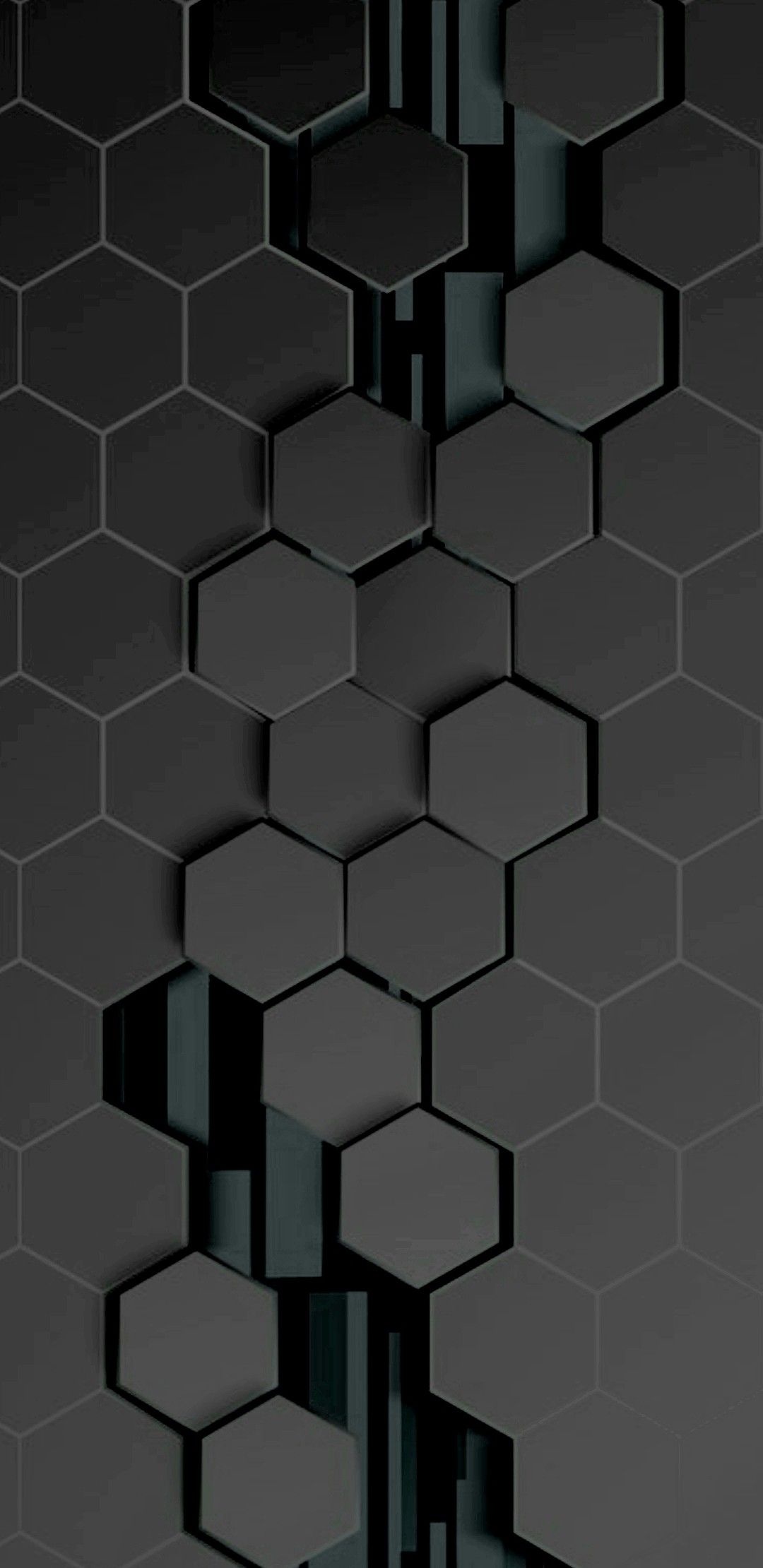 Phone wallpaper design, Android wallpaper inspiration, Smartphone background, Hexagon theme, 1080x2220 HD Phone