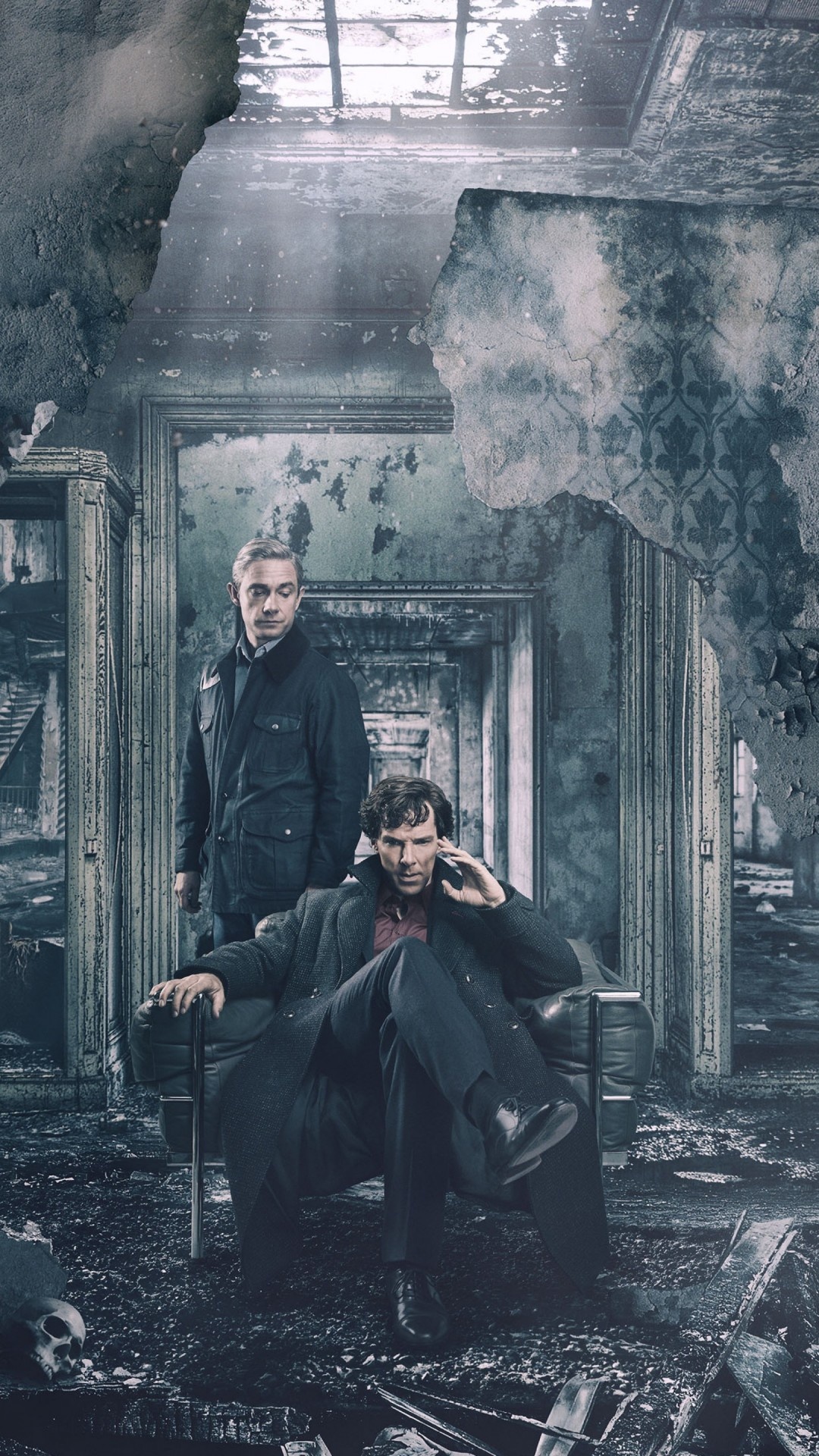 Martin Freeman, Sherlock season 4, Benedict Cumberbatch, 5K TV series, 1080x1920 Full HD Phone