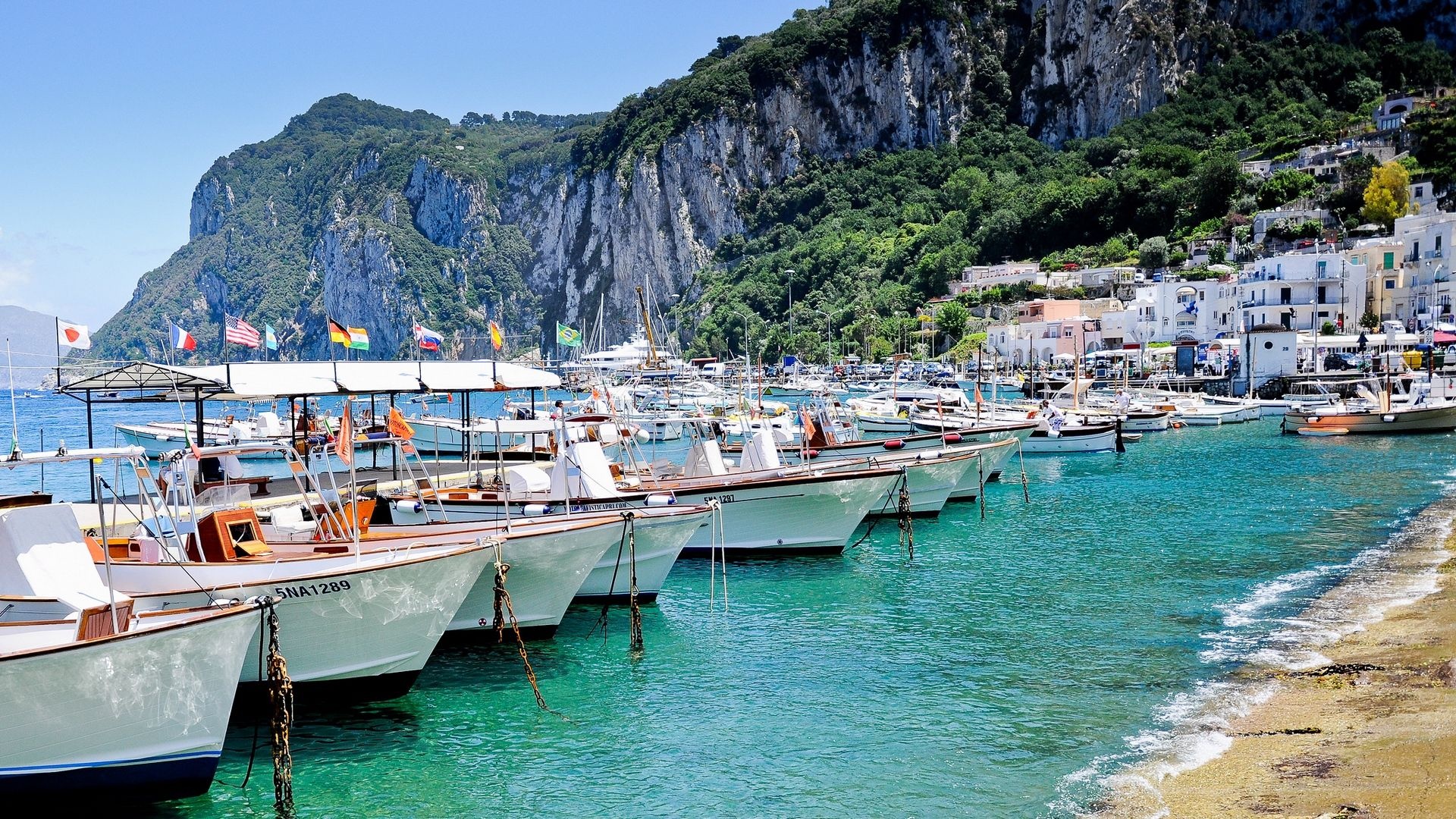 Capri Island, Breathtaking views, Secluded beaches, Italian charm, 1920x1080 Full HD Desktop