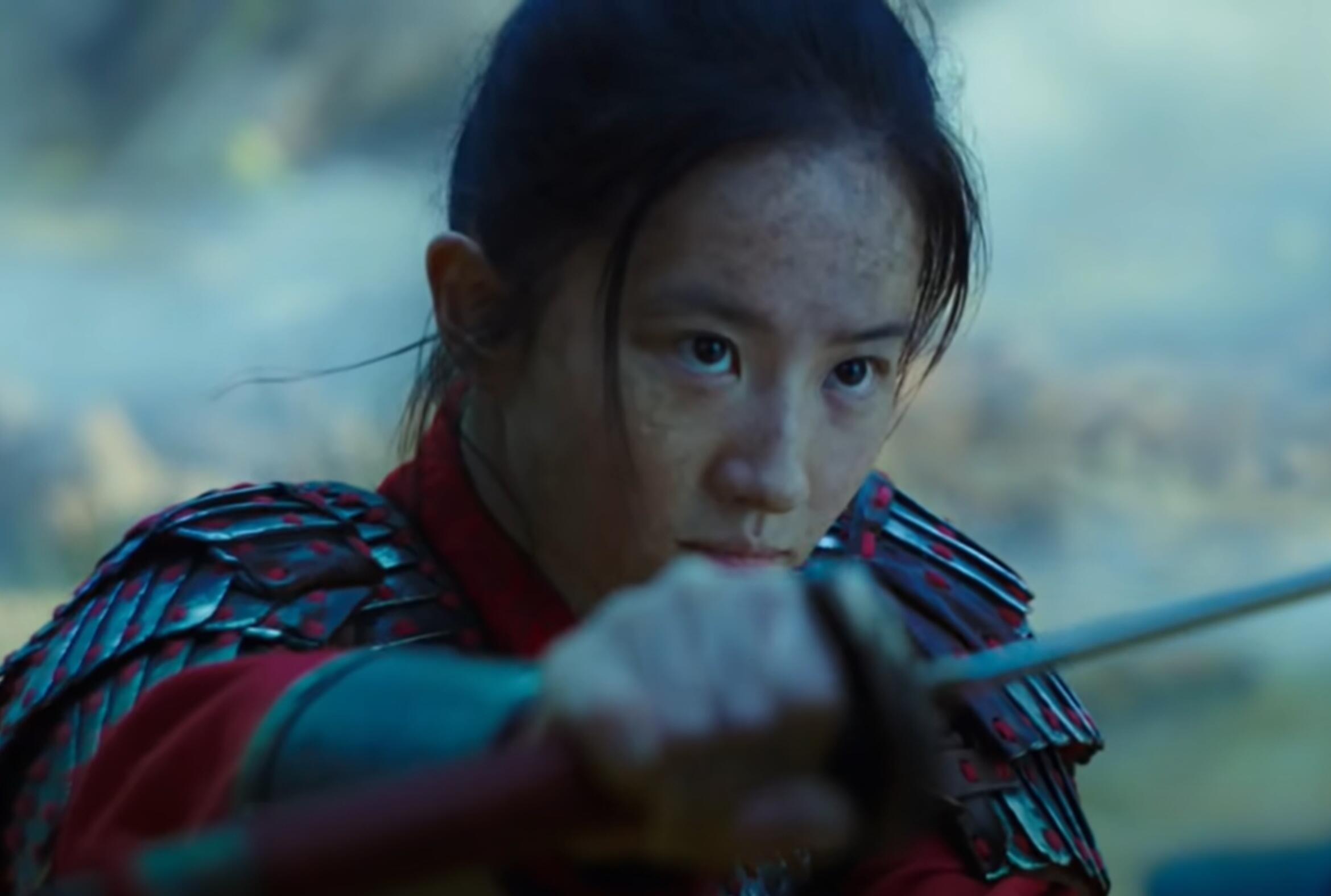 Mulan (Movie): The film stars Yifei Liu in the title role, alongside Donnie Yen, Tzi Ma, Jason Scott Lee. 2340x1580 HD Background.