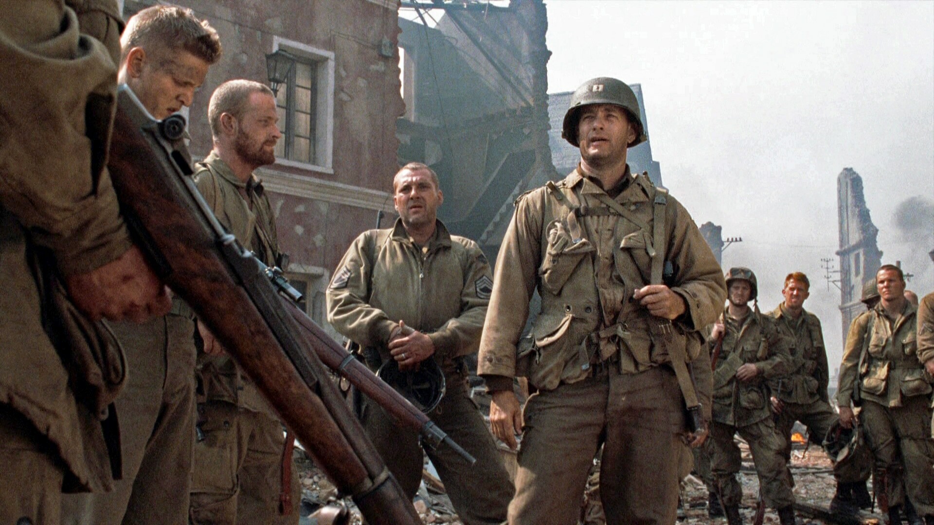 Saving Private Ryan: The film was released in 2,463 theaters on July 24, 1998. 1920x1080 Full HD Background.
