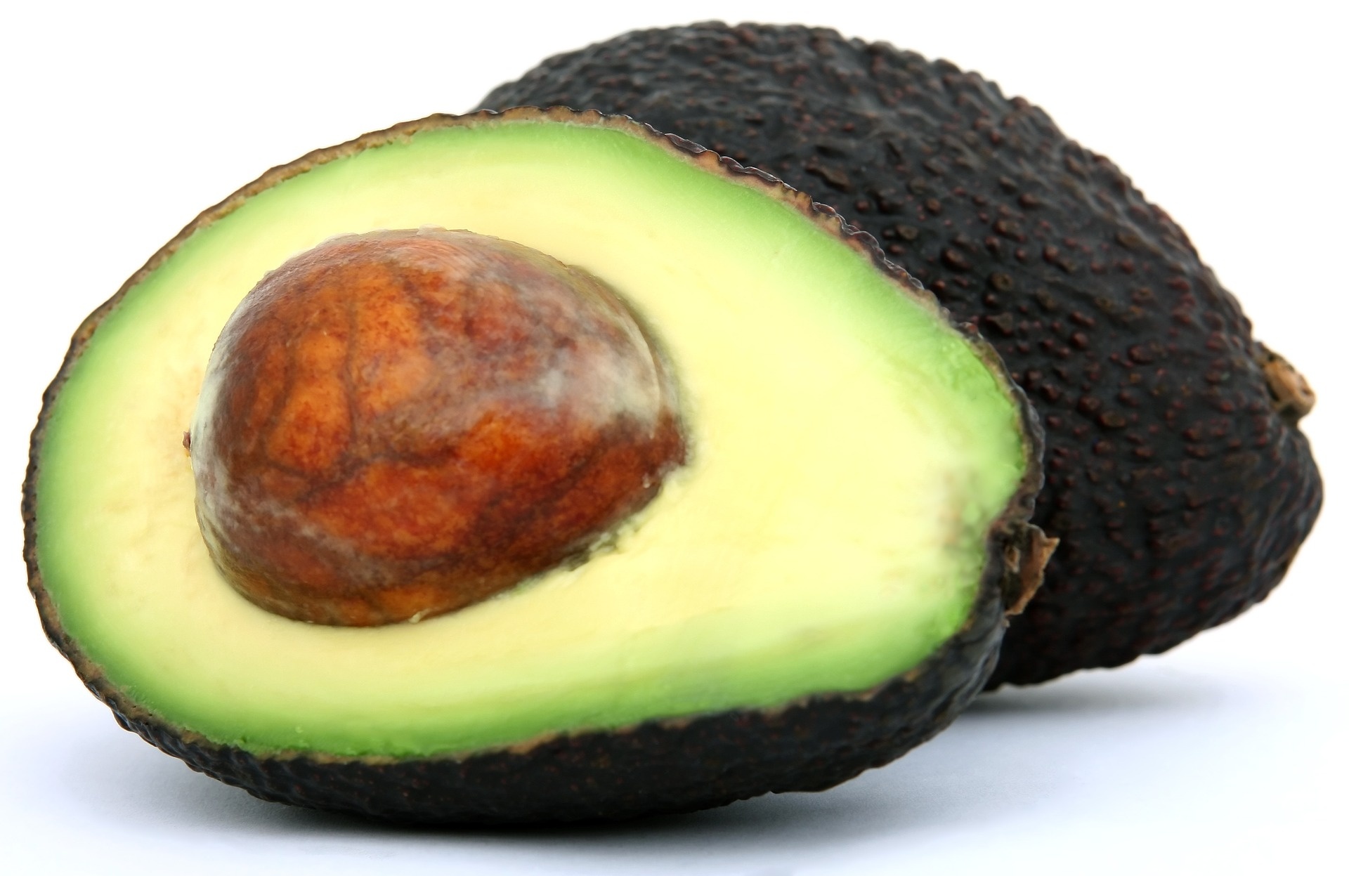 Avocado: High in fiber, containing approximately 6–7 g per half fruit. 1920x1250 HD Background.