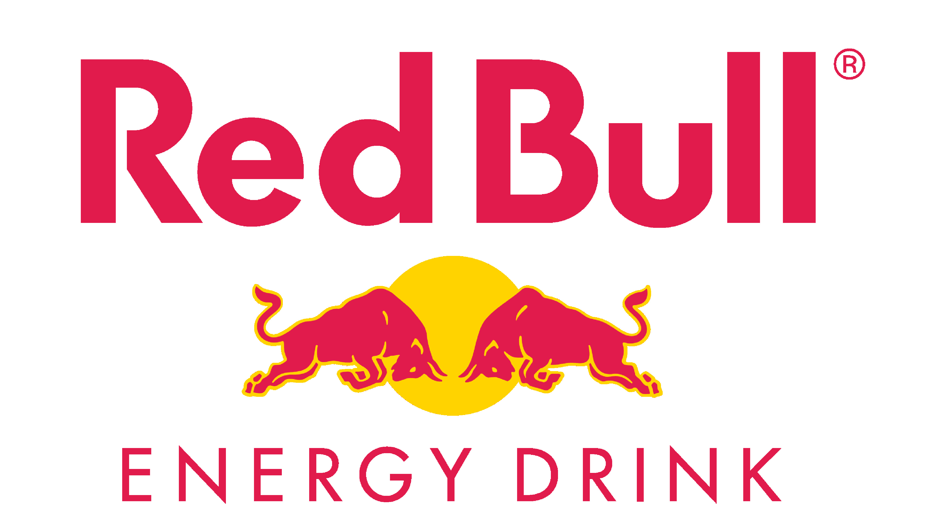 Red Bull Logo: The spirit and posture of two fighting bulls, Energy drinks, Illustration. 3840x2160 4K Wallpaper.
