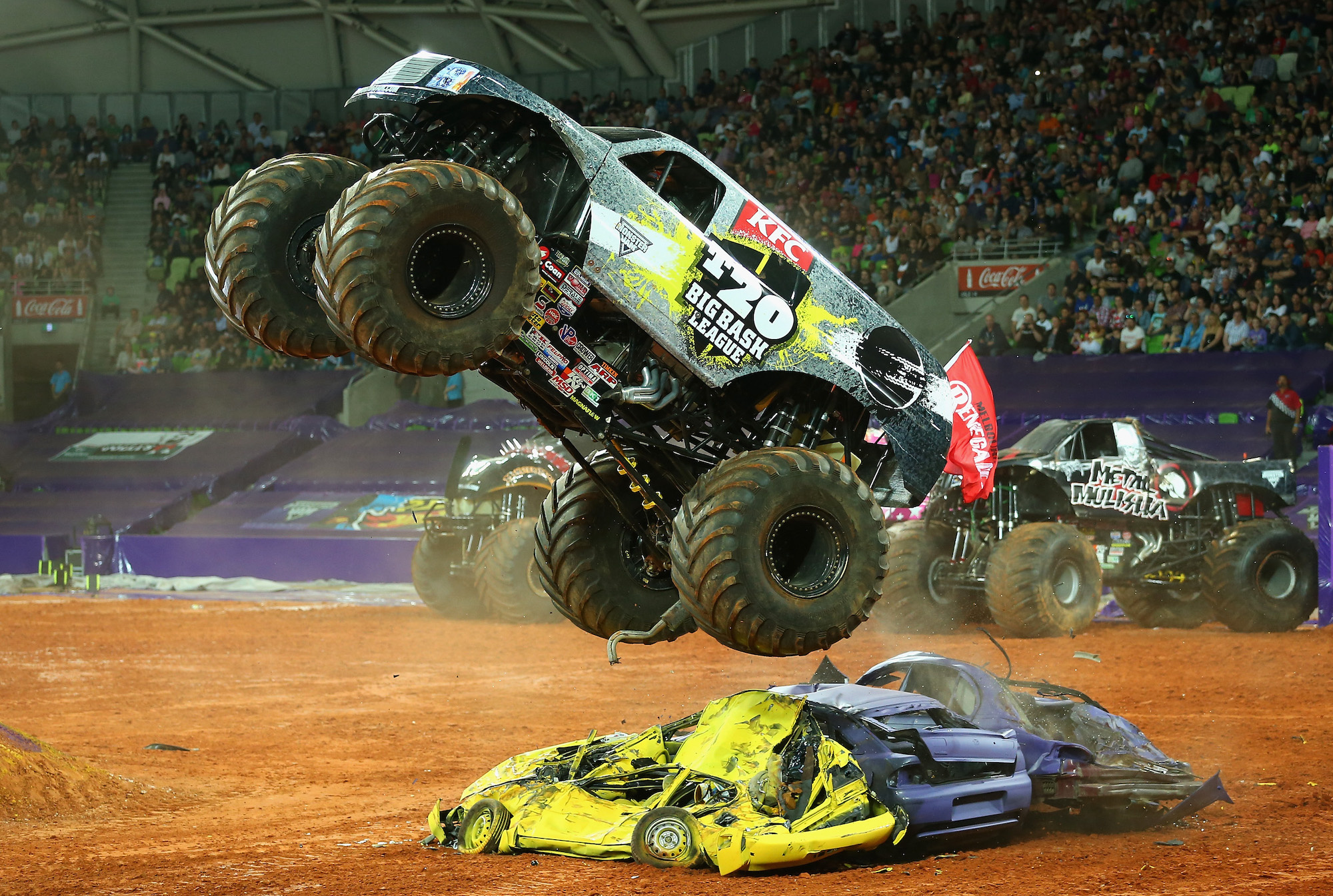 Monster Truck: A monster jam track, UBS Arena debut, The action-packed motorsports experience. 2000x1350 HD Background.