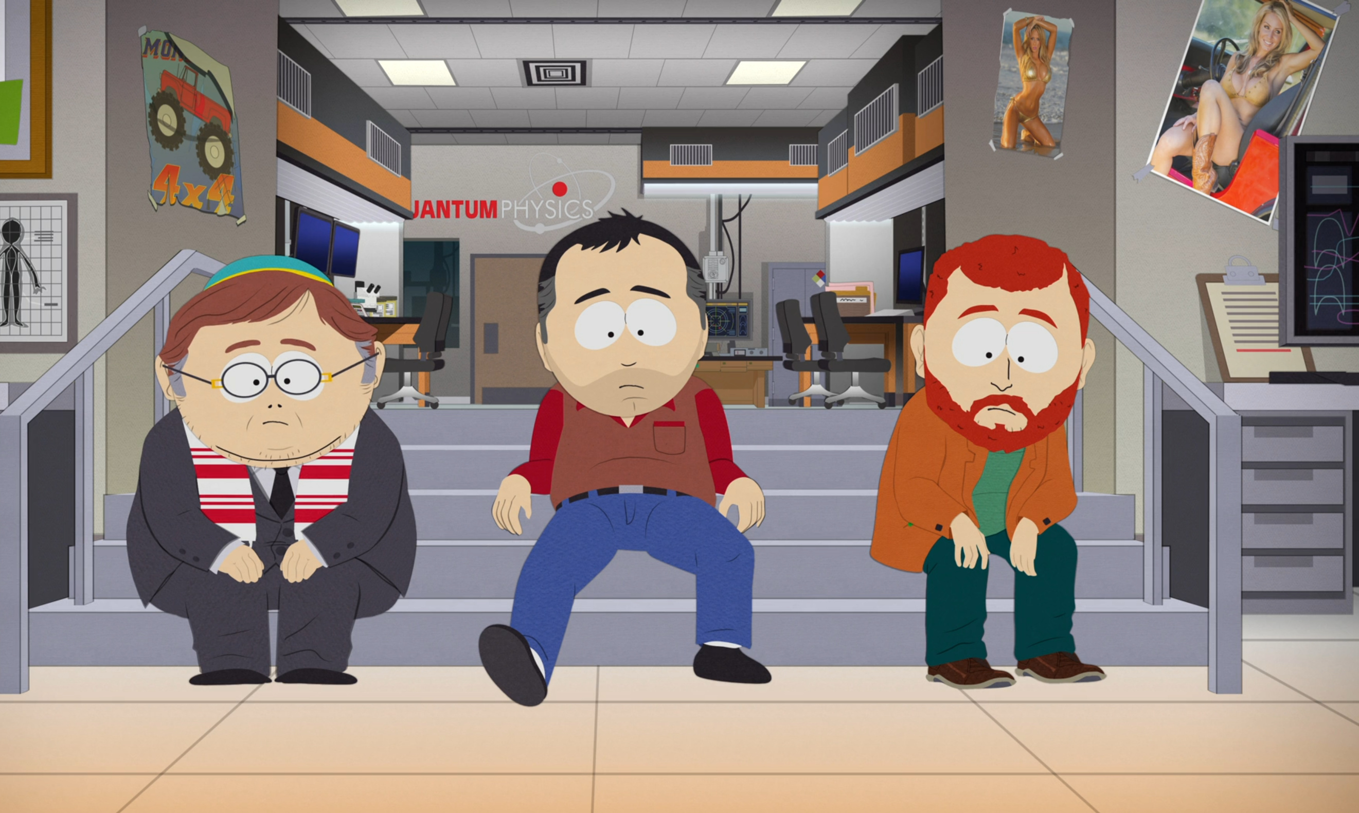 South Park: Post Covid, Attention to detail, Kenny's lab posters, Nostalgic and engaging, 2650x1580 HD Desktop