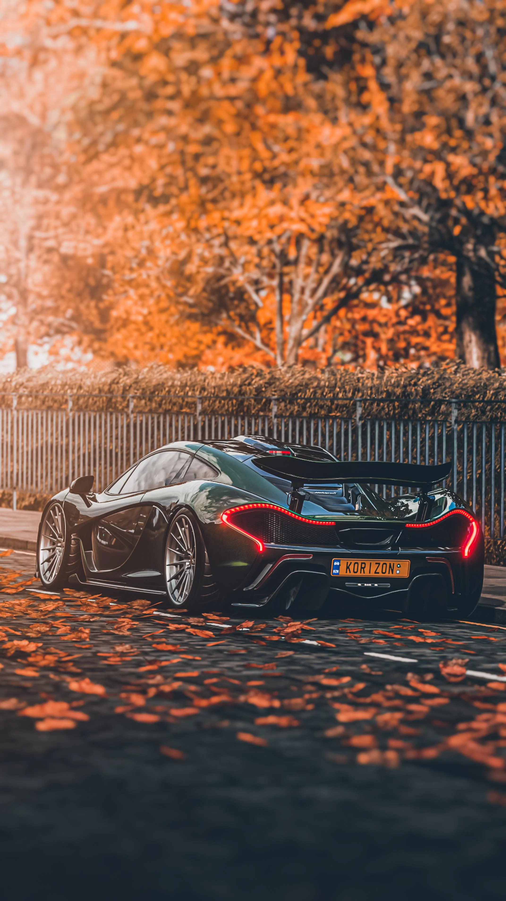 Sports Car: McLaren P1, Equipped with advanced aerodynamic features. 2150x3810 HD Background.