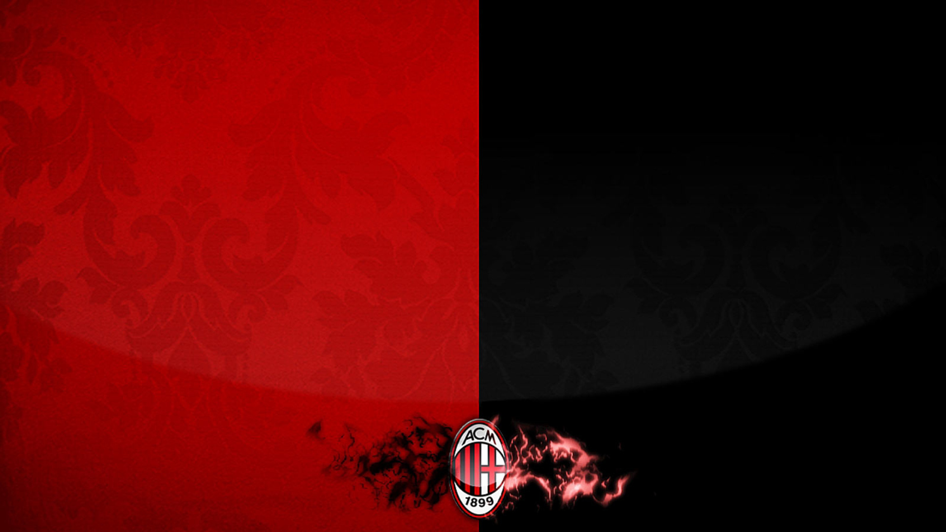 AC Milan logo, Football club, Windows 10, Desktop images, 1920x1080 Full HD Desktop