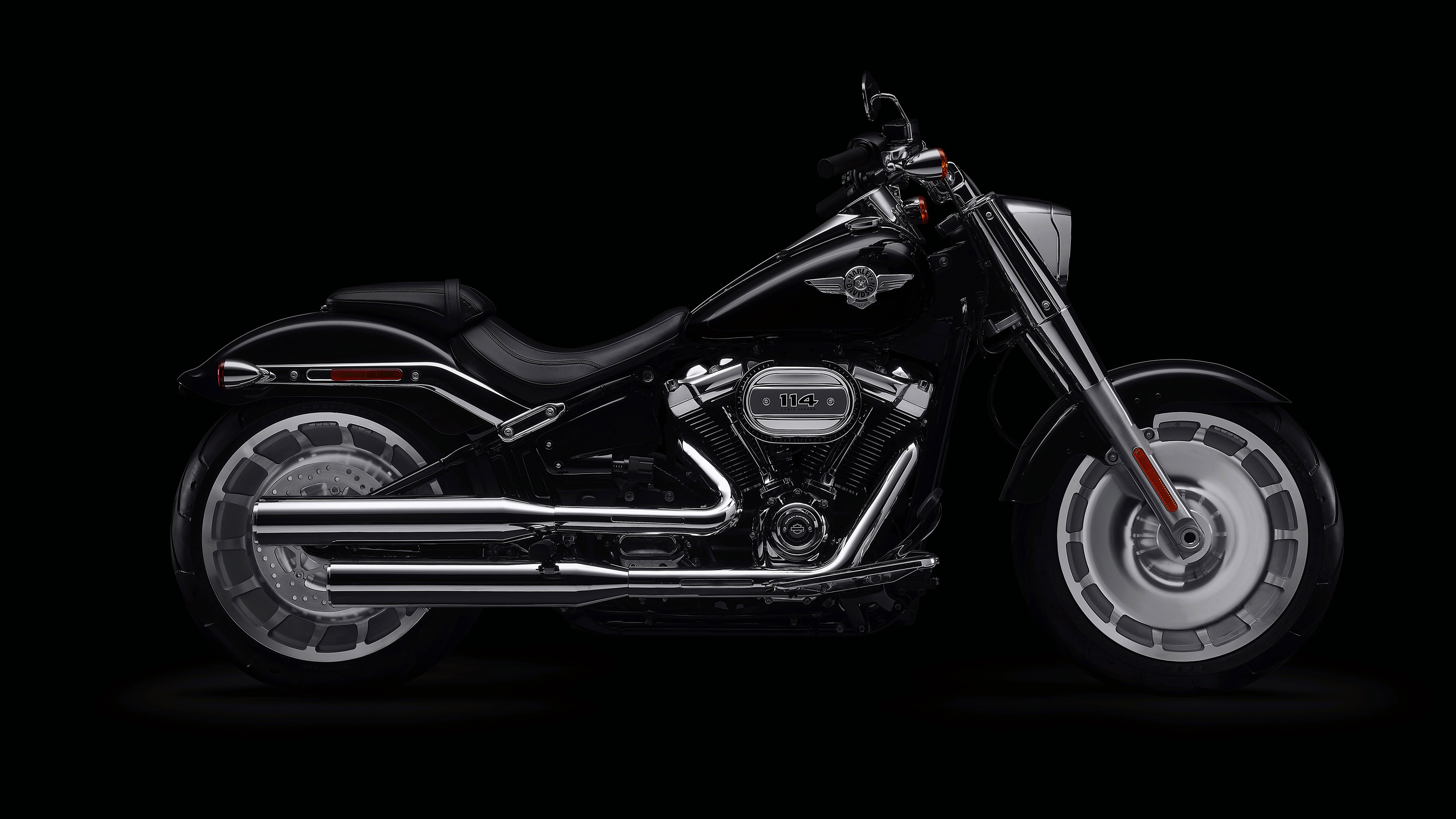 Harley-Davidson Fat Boy 114 (Auto), Timeless icon, Refined power, Intimidating presence, 3840x2160 4K Desktop
