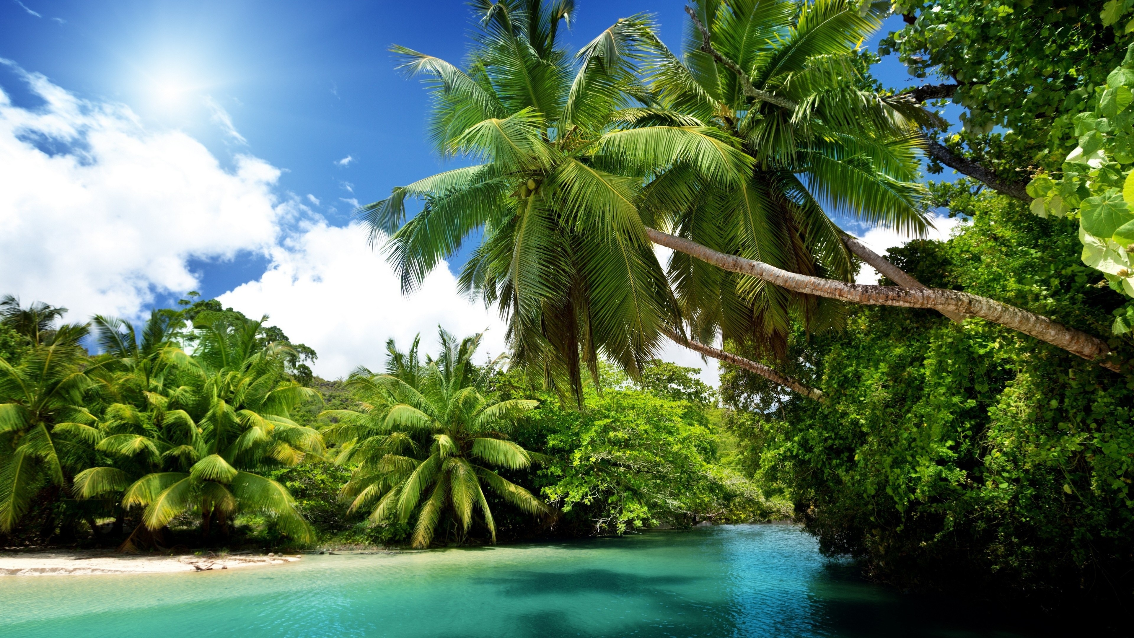 Lagoon, Tropical paradise, 4K Ultra HD, Stunning background, 3840x2160 4K Desktop