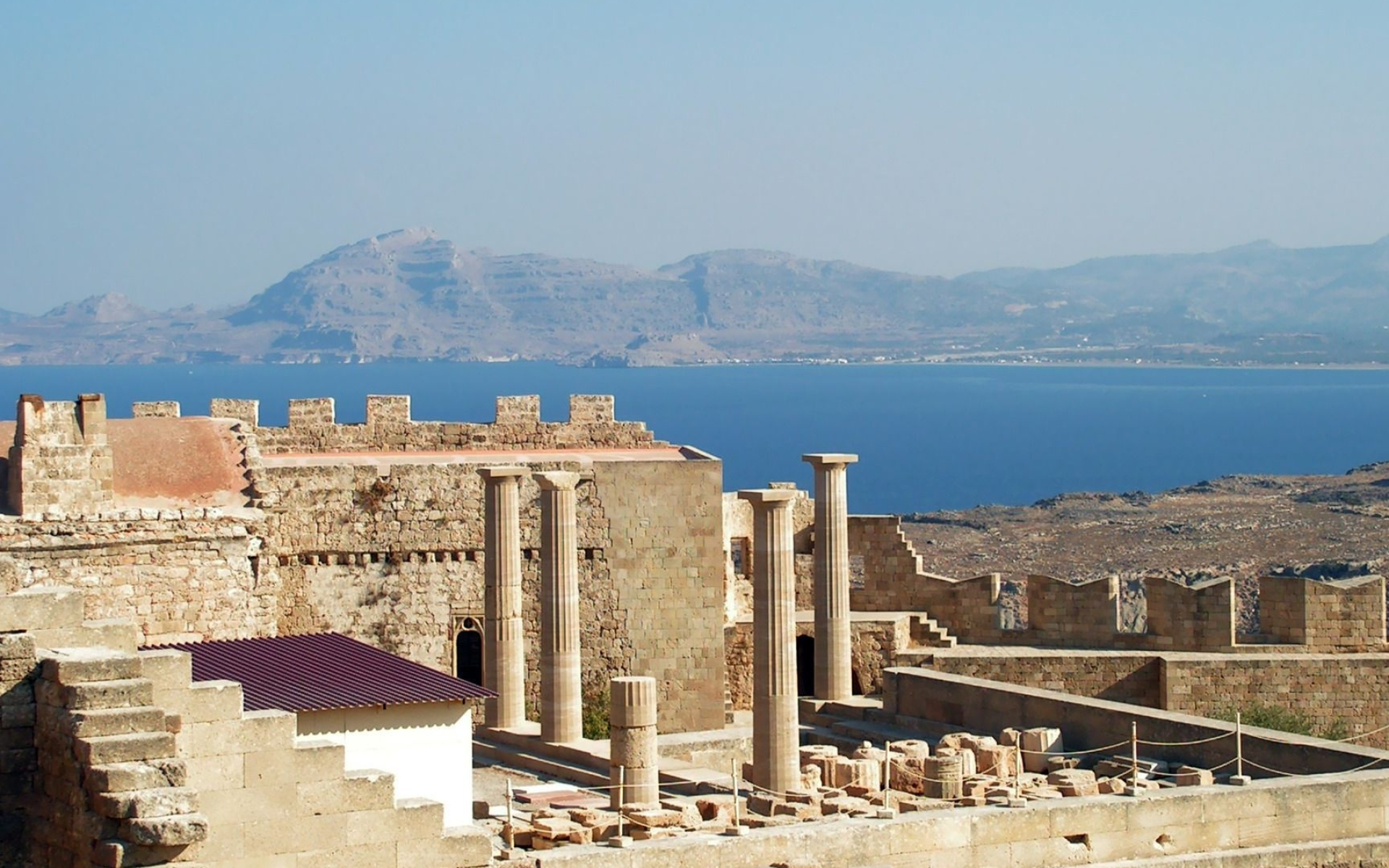 Greece ruins, Historical backgrounds, Ancient monuments, Travel destinations, 1920x1200 HD Desktop