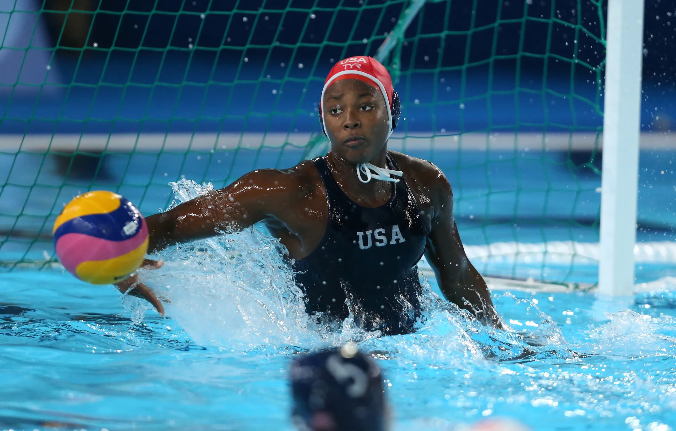 Water Polo: Ashleigh Johnson, An American poloist considered by many to be the best goalkeeper in the world. 2200x1410 HD Wallpaper.