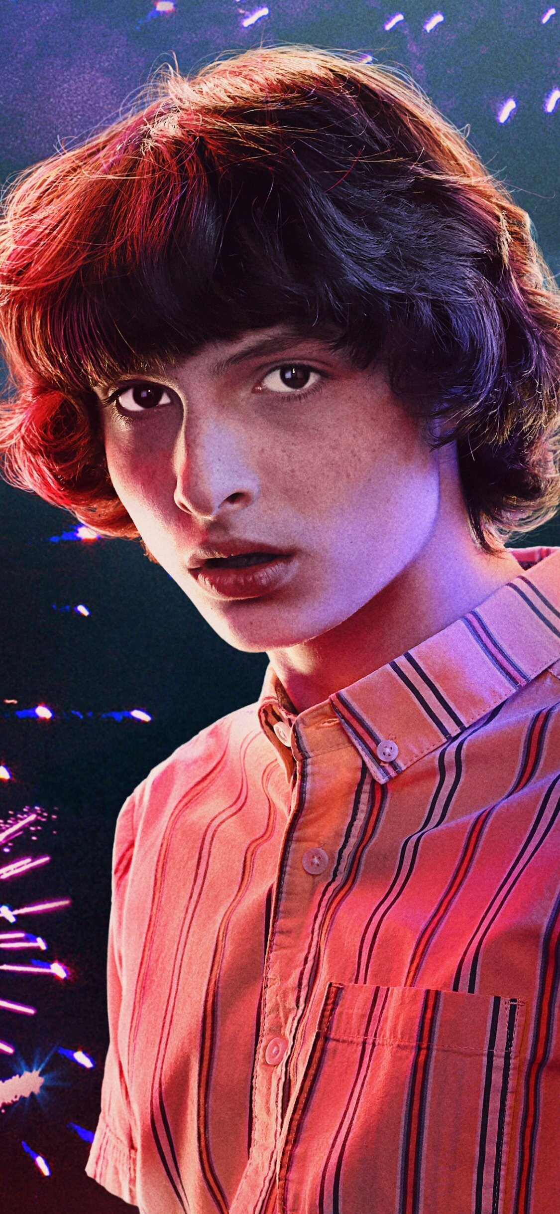 Stranger Things: TV show, Finn Wolfhard as Mike Wheeler, brother of Nancy and Holly. 1130x2440 HD Wallpaper.
