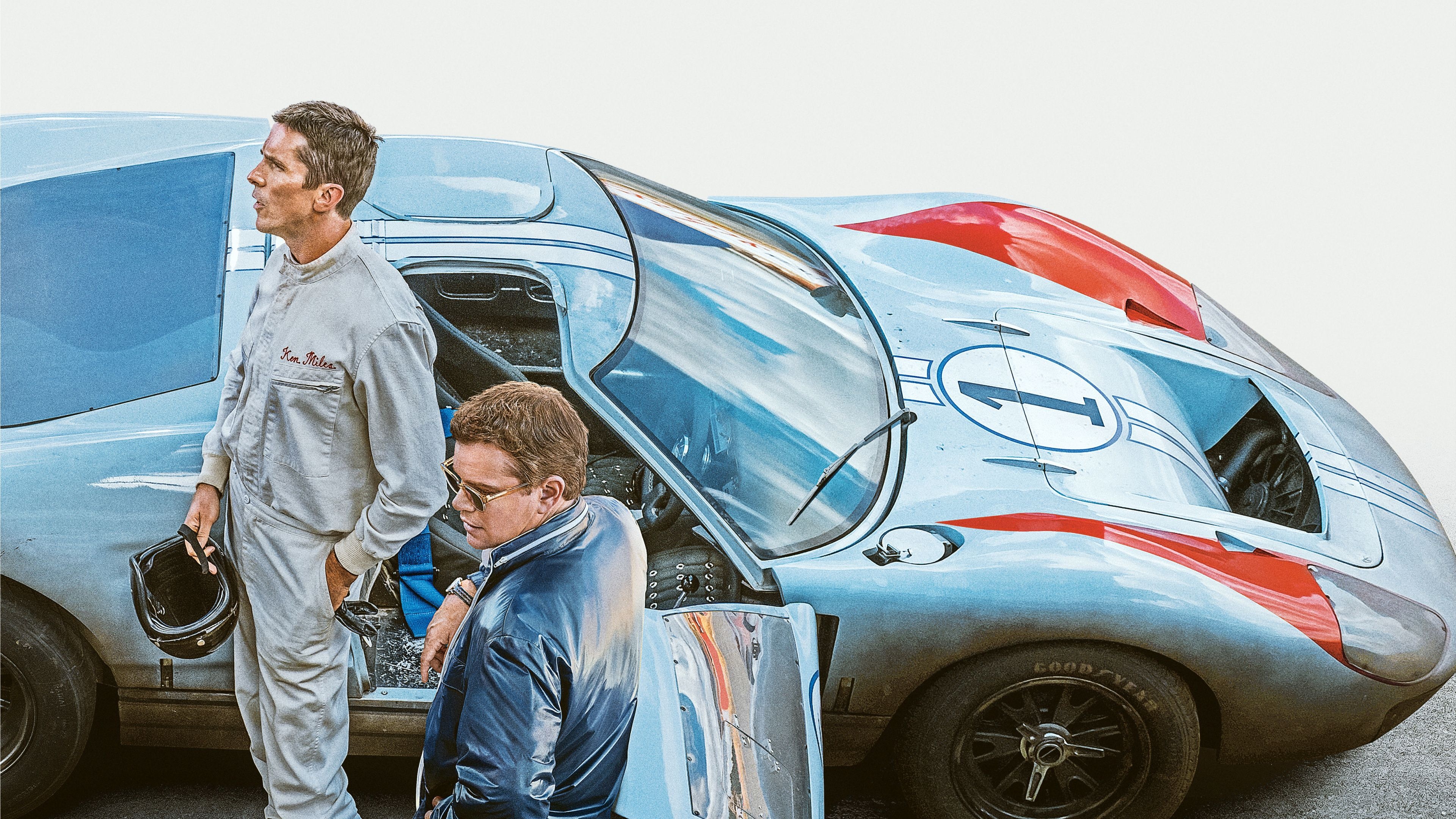 Ford v Ferrari, Racing Film, Christian Bale, Ken Miles, 3840x2160 4K Desktop