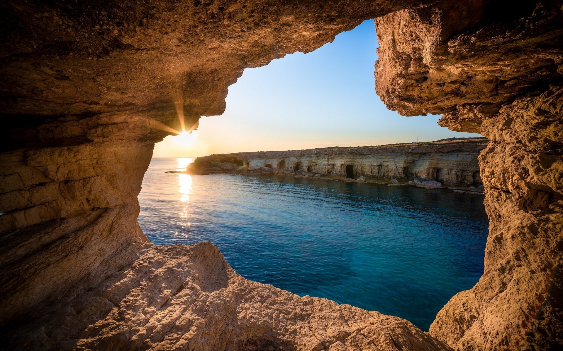 Cyprus, Mediterranean sea sunset, High quality, HD pictures, 1920x1200 HD Desktop