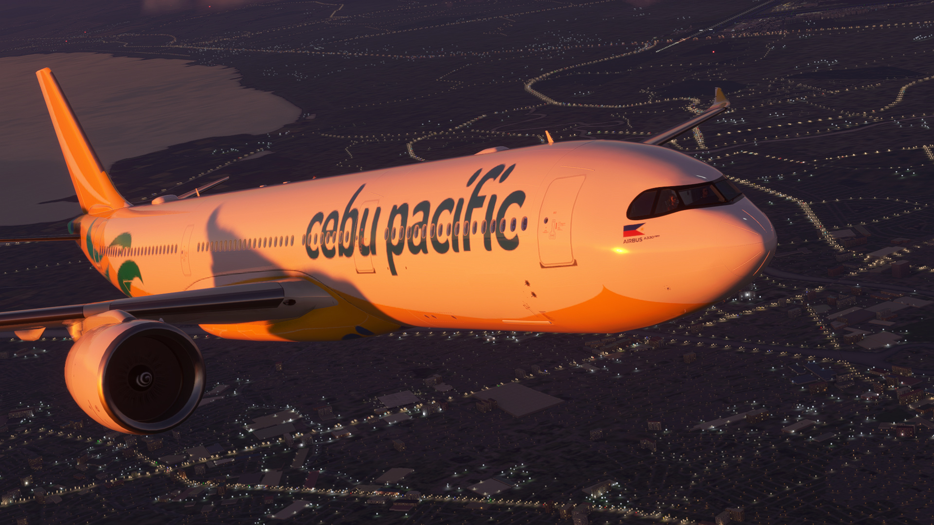 Cebu Pacific Air, Travels, A330 neo, Rflightsim, 1920x1080 Full HD Desktop
