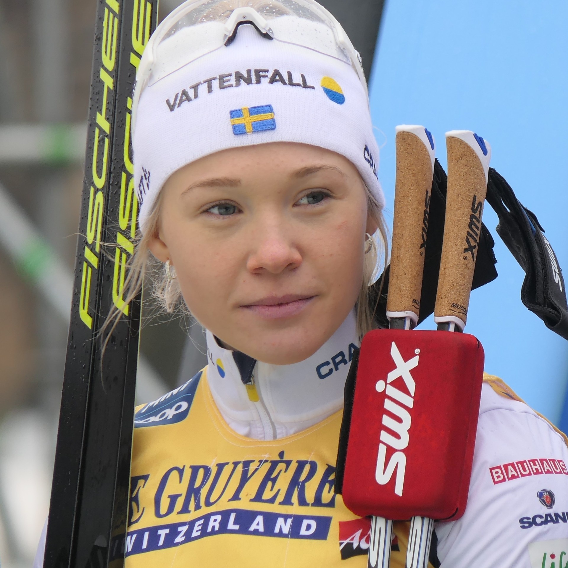 Jonna Sundling, Swedish national team, Captivating pictures, The Daily Skier, 1920x1920 HD Phone